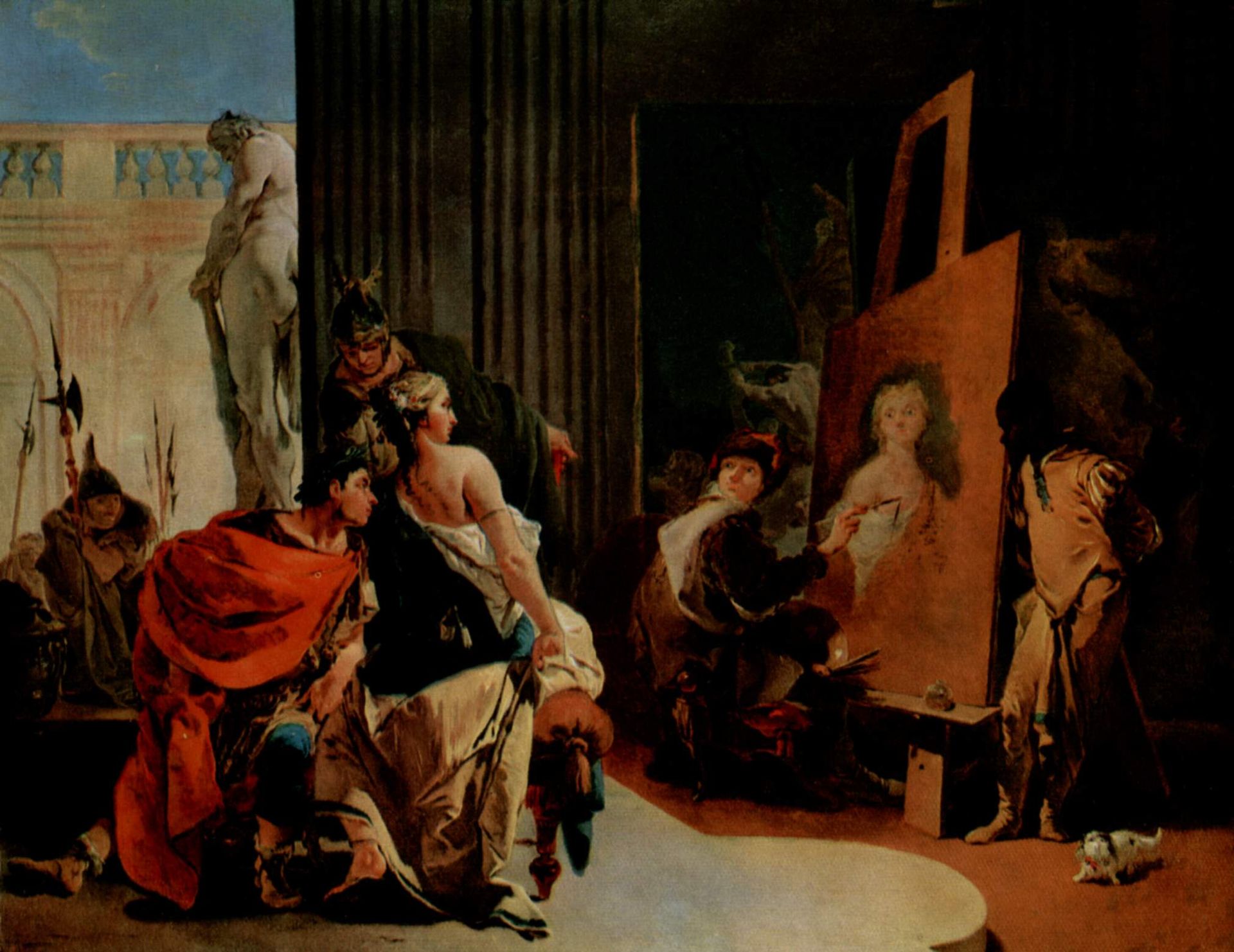 Alexander the Great and Campaspe in the Studio of Apelles by Giovanni Battista Tiepolo
