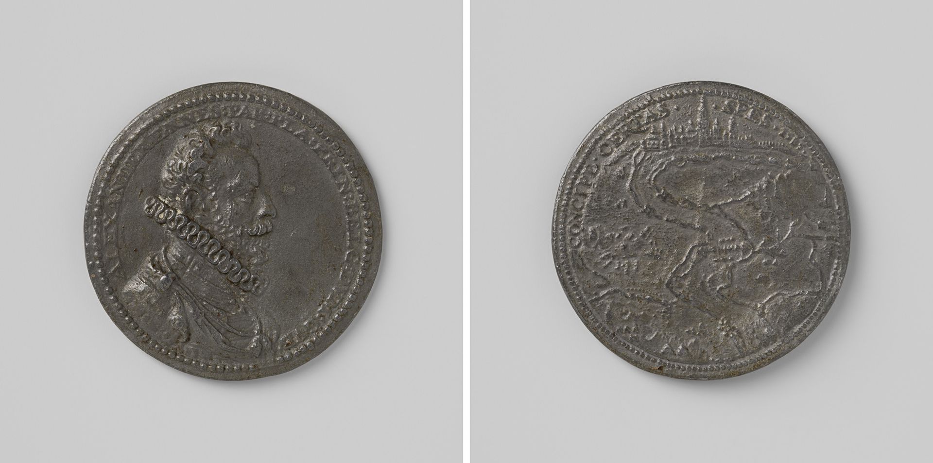 Beleg en inname van Antwerpen door de hertog van Parma by Jacques Jonghelinck