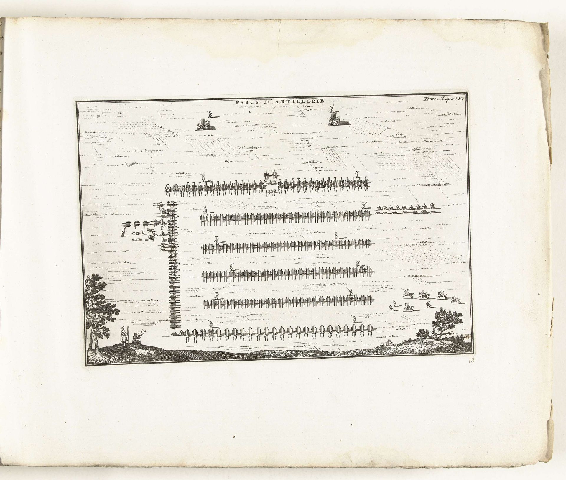 Opstelling van artillerie, ca. 1702 by Anonymous