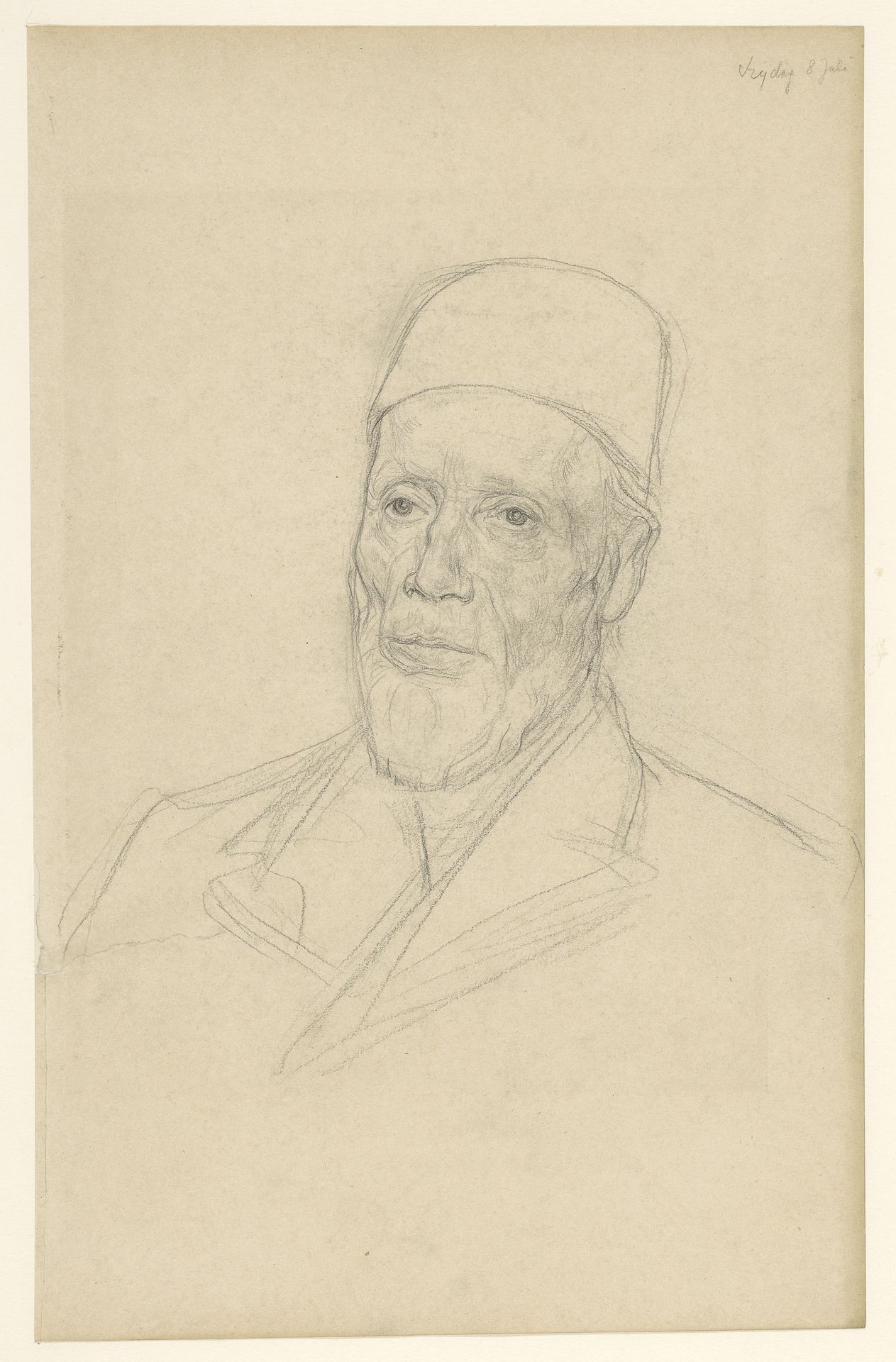 Portret van Willem Nicolaas Dinger (?) by Jan Veth