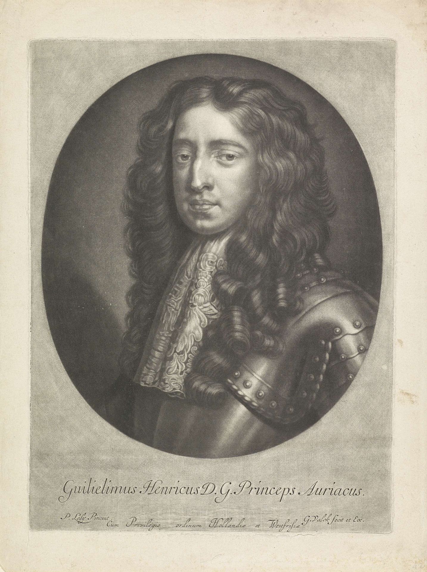 Portret van Willem III, prins van Oranje by Gerard Valck