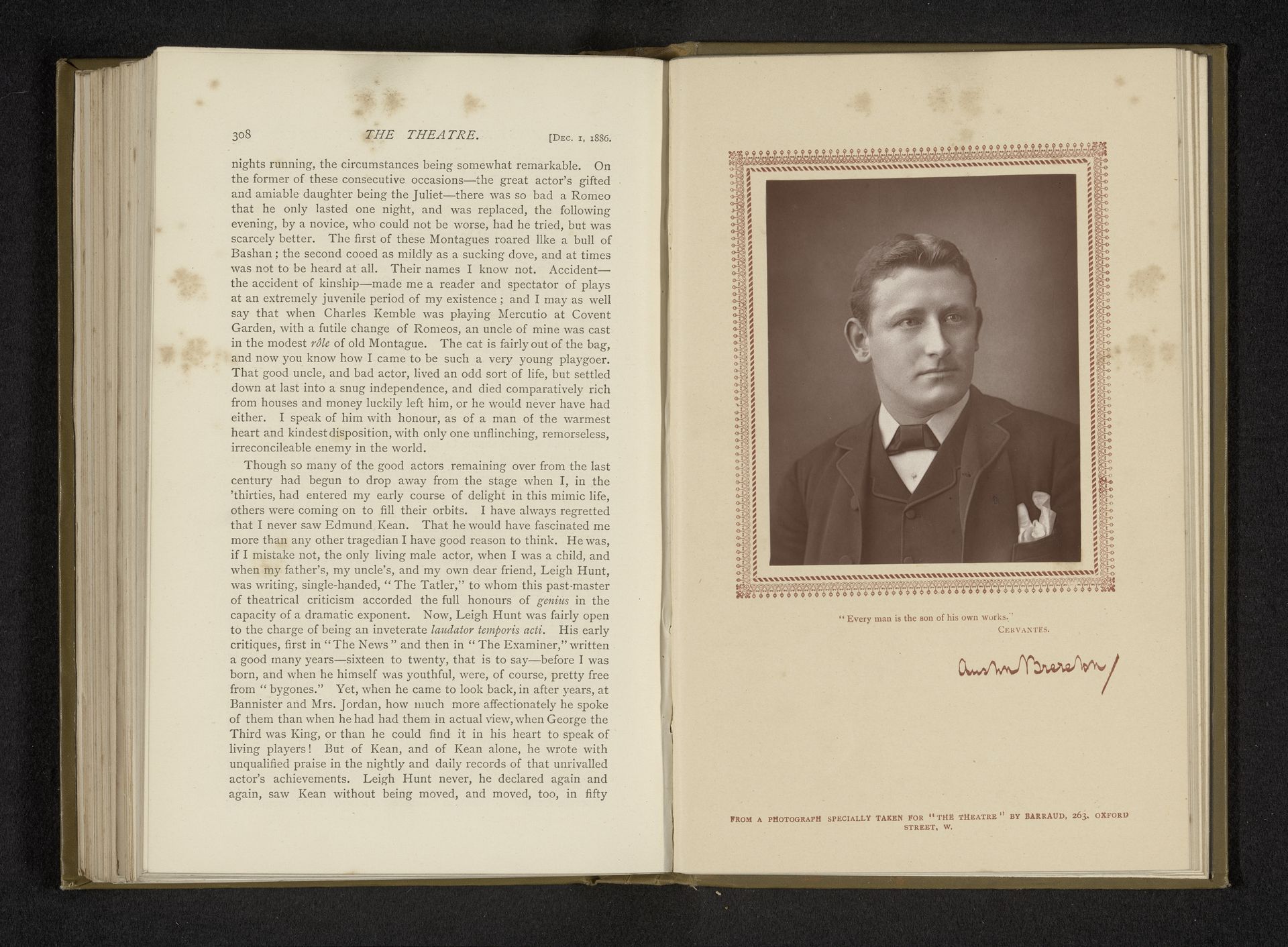 Portret van Austin Brereton by Herbert Rose Barraud