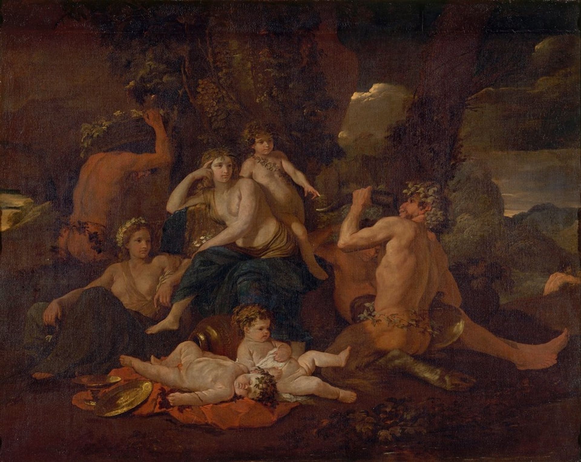 L’enfance de Bacchus by Nicolas Poussin