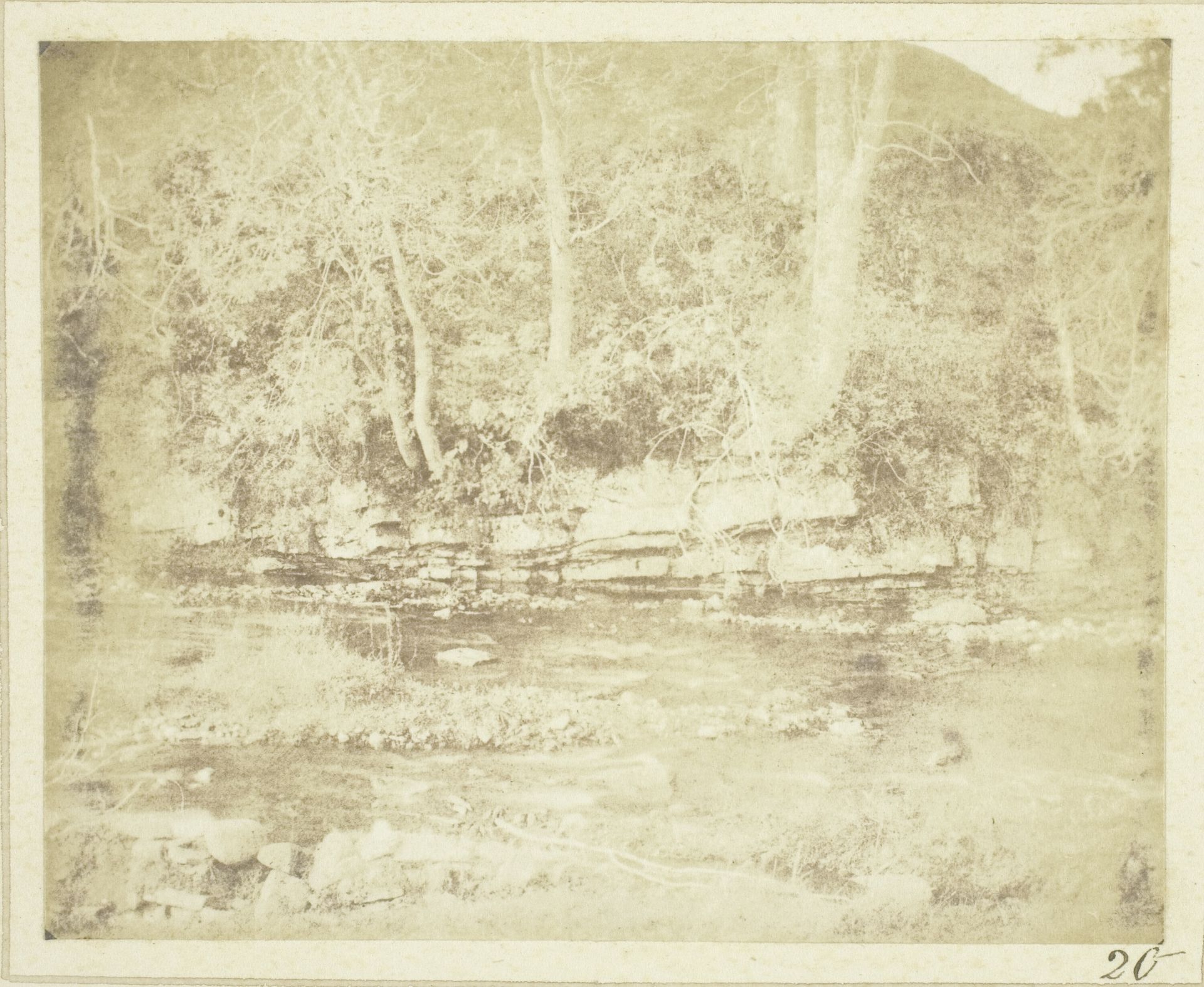A Mountain Rivulet which Flows at the Foot of Doune Castle by William Henry Fox Talbot