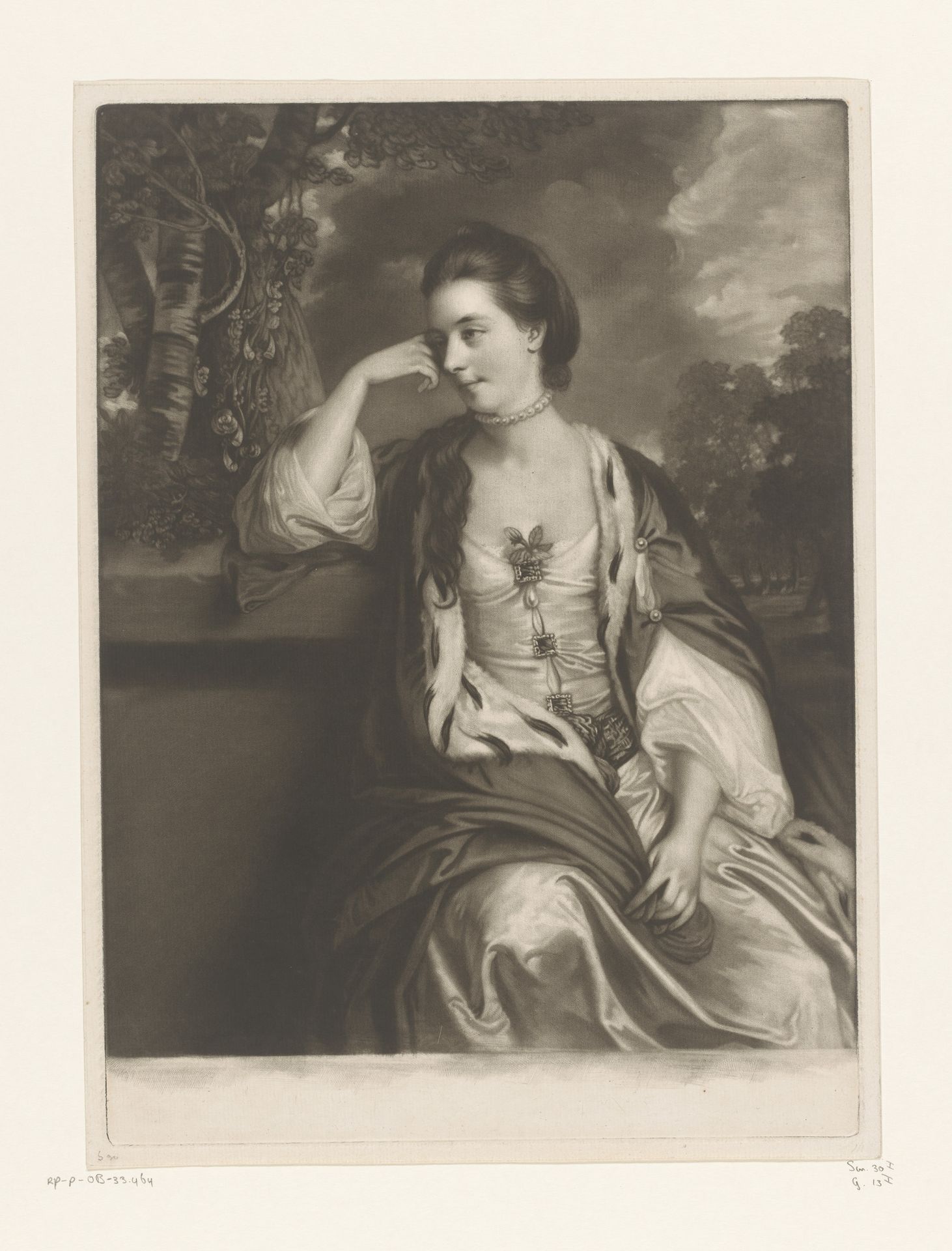 Portret van Henrietta Cholmley by James Watson