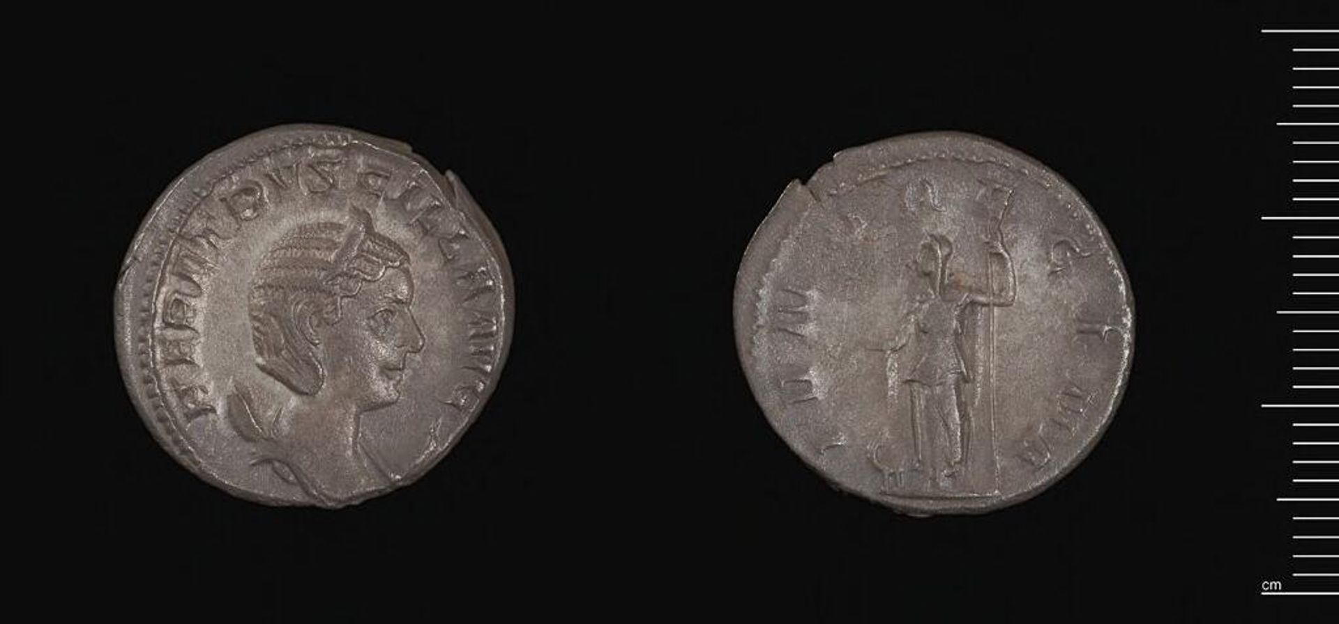 Antoninianus of  Herennia Etruscilla by Etruscilla