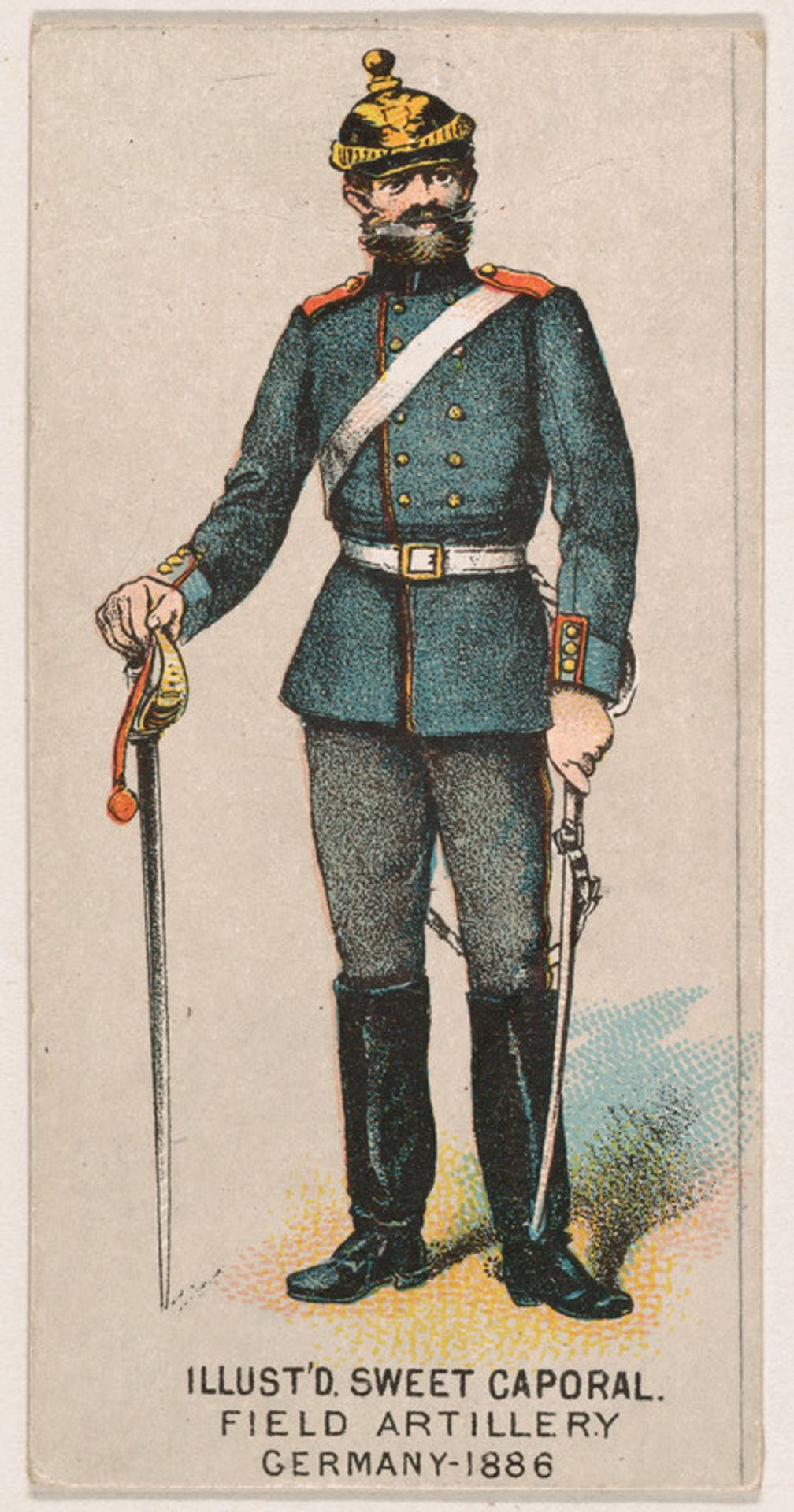 Field Artillery, Germany, 1886, from the Military Series (N224) issued by Kinney Tobacco Company to promote Sweet Caporal Cigarettes by Kinney Brothers Tobacco Company