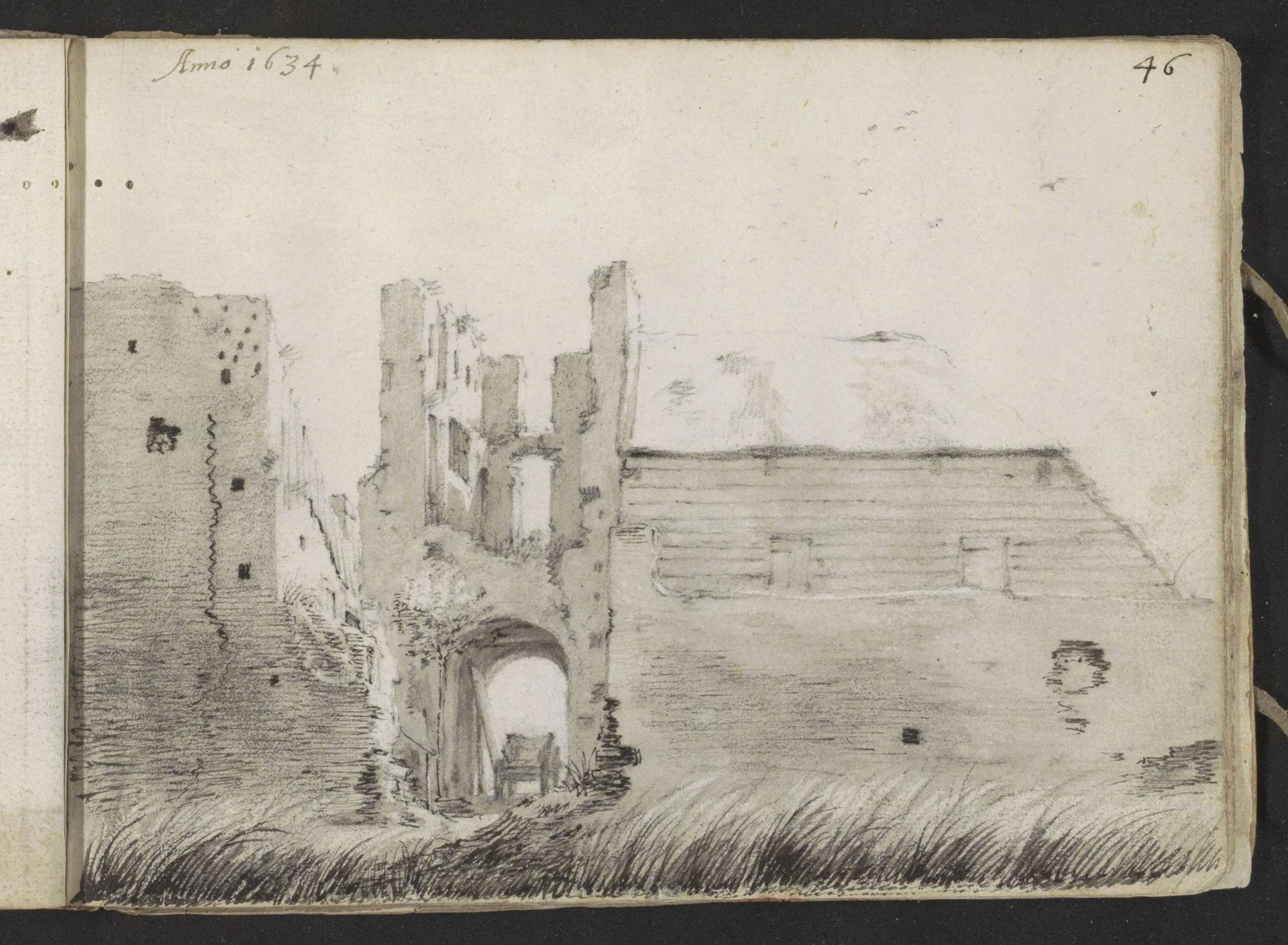 Ruïne van Kasteel Brederode by Gerard ter (II) Borch