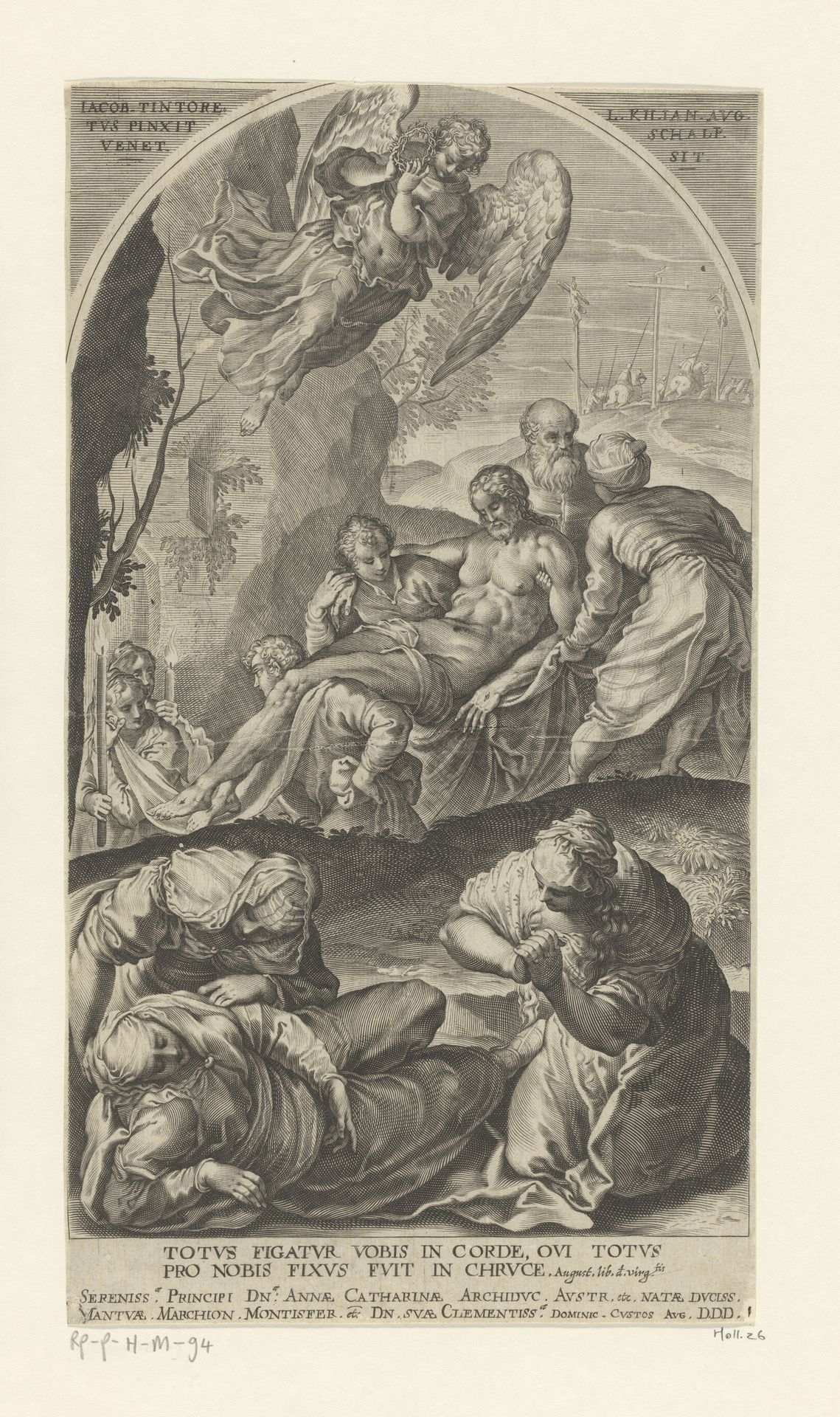 Graflegging van Christus by Lucas Kilian