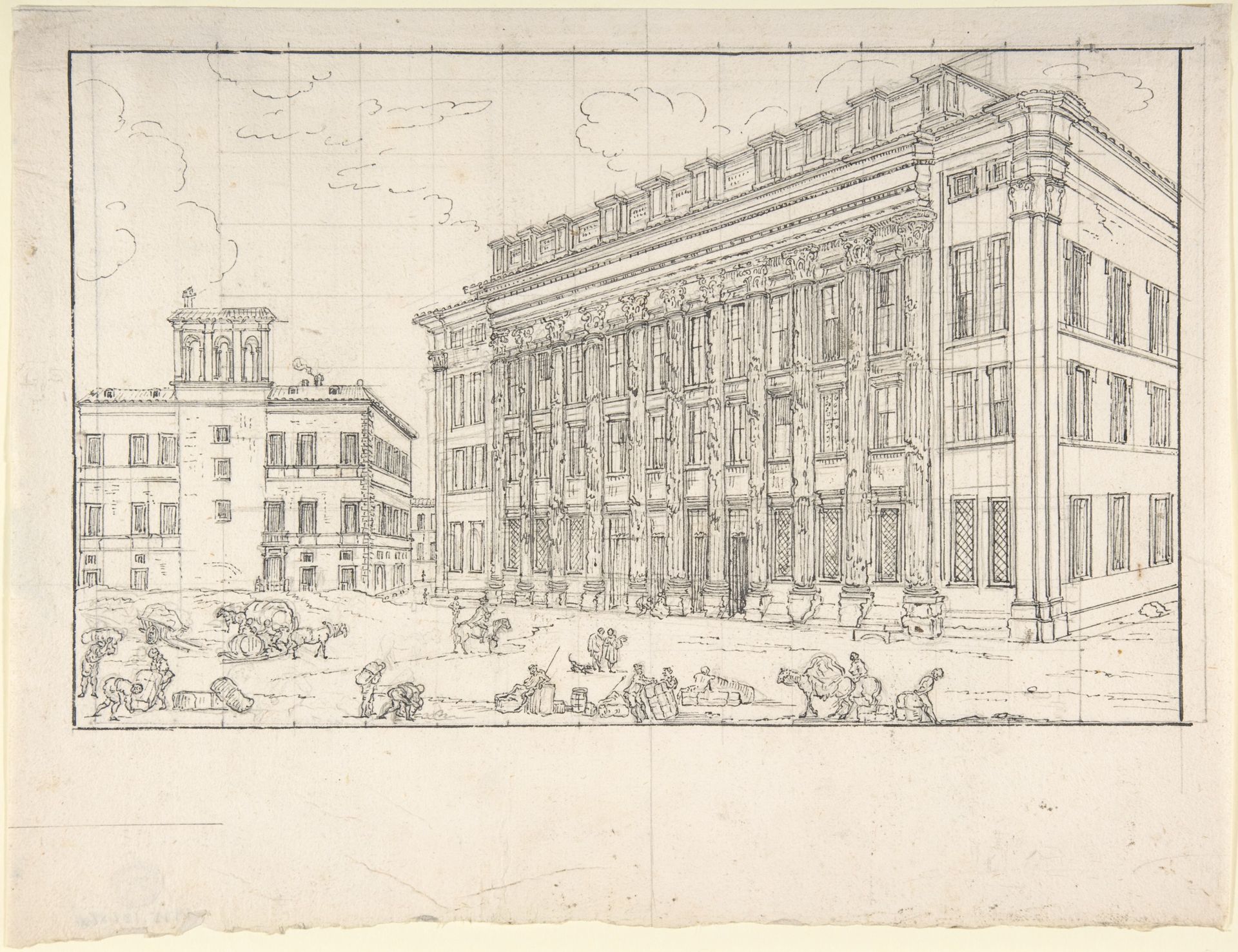 View of the Borsa, Rome by Anonymous