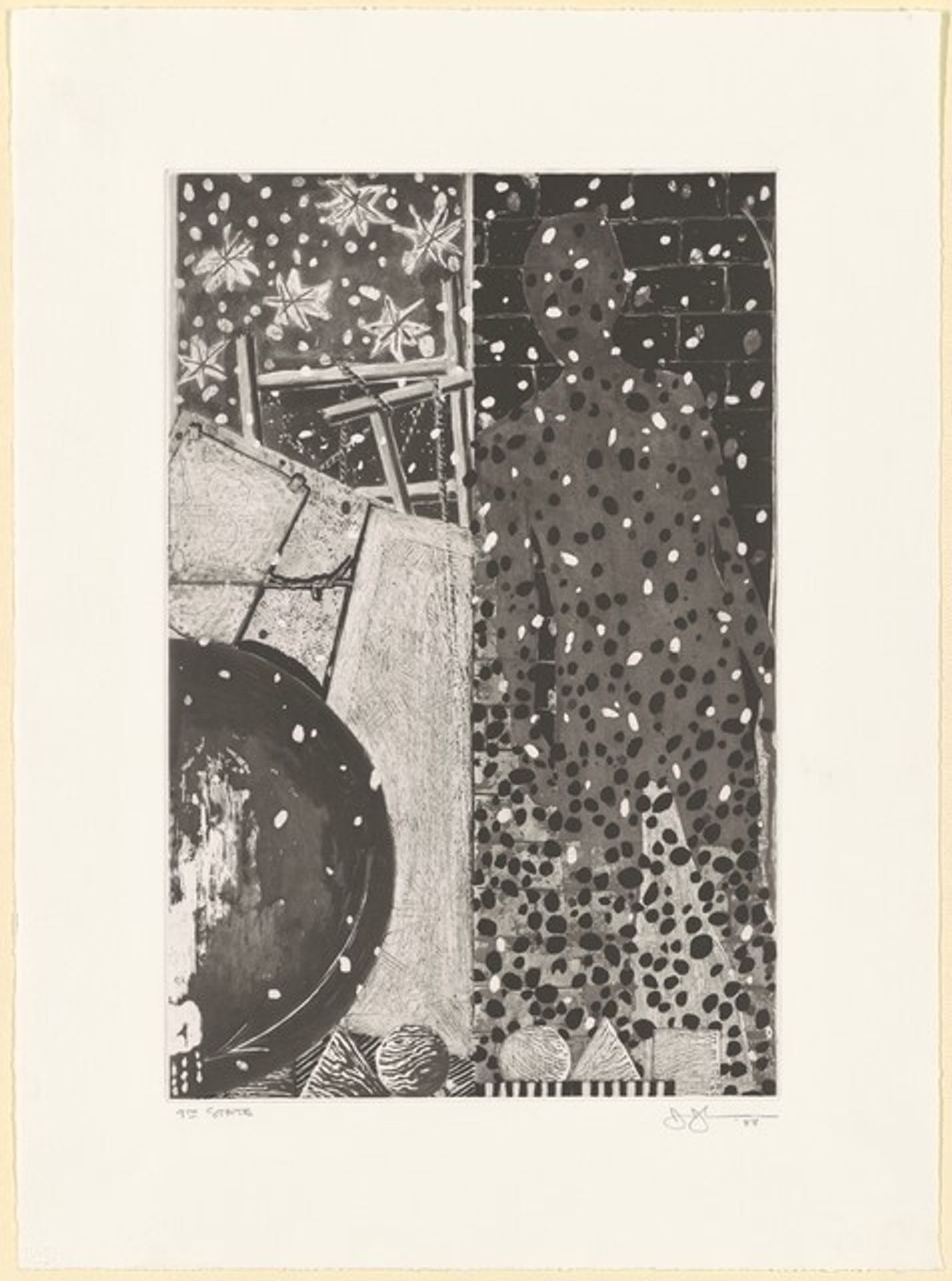 The Seasons [9th state (Winter)] by Jasper Johns