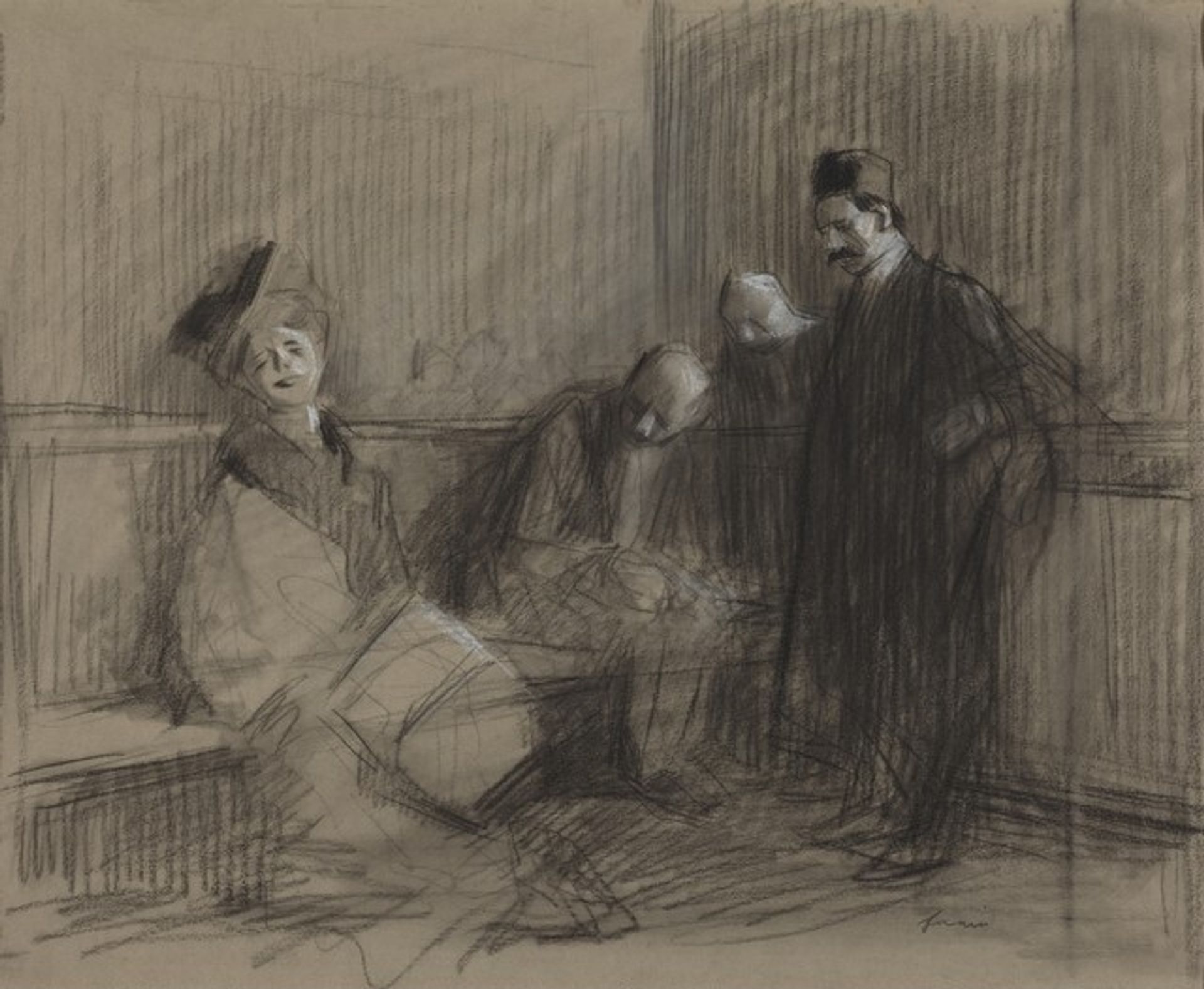 The Accused by Jean-Louis Forain