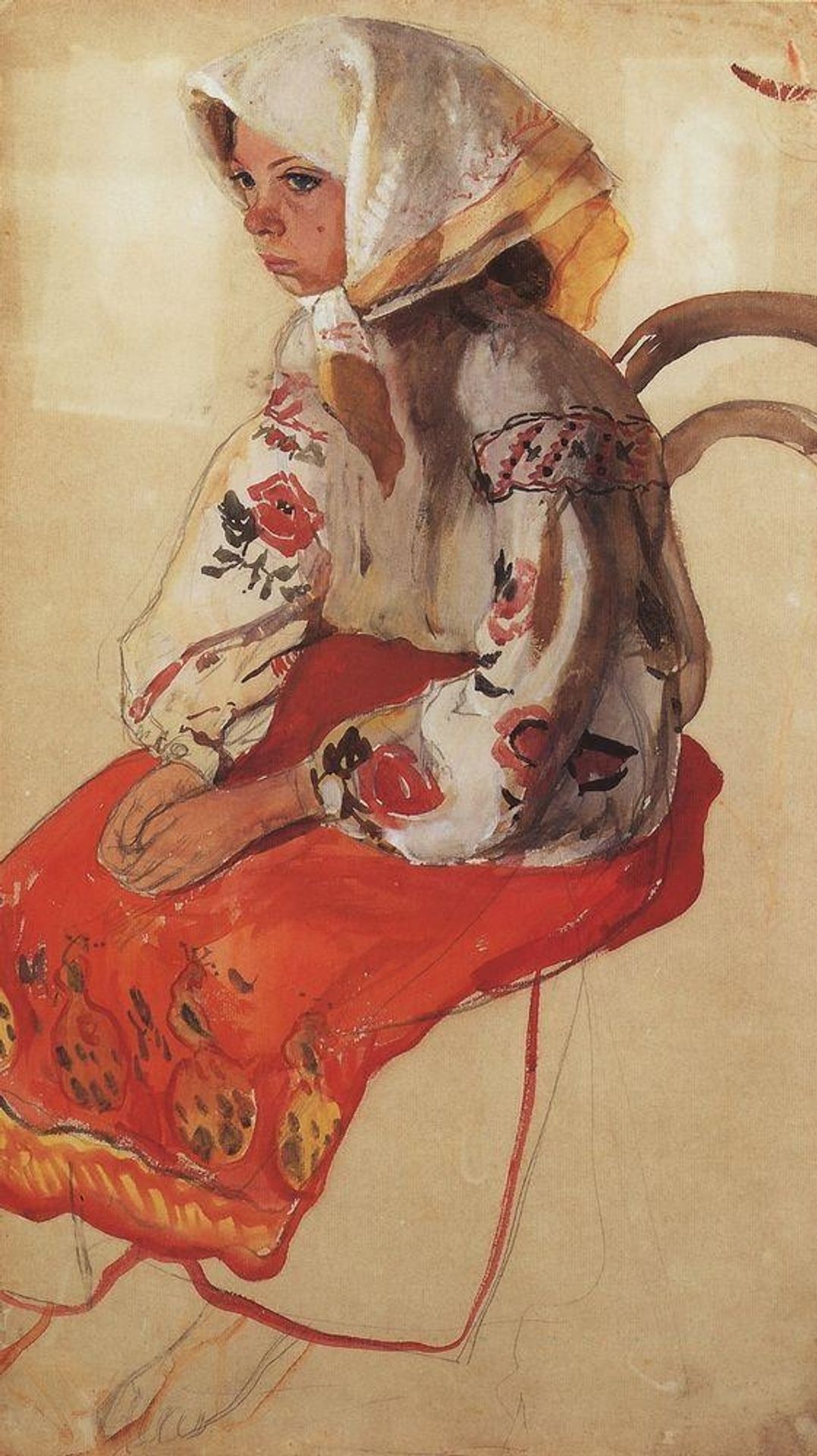 Peasant Girl by Zinaida Serebriakova