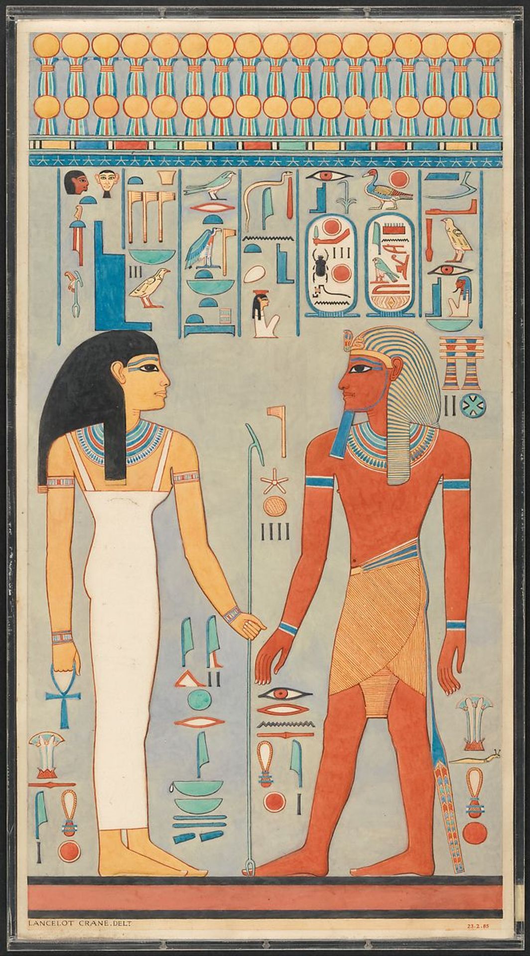 The King with Isis, Tomb of Haremhab by Ancient Egypt