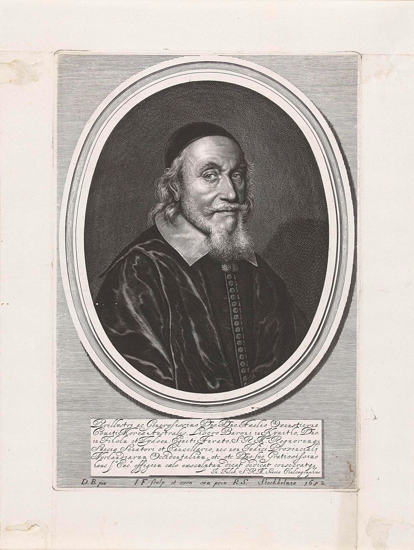 Portret van Axel Oxenstierna by Jeremias Falck