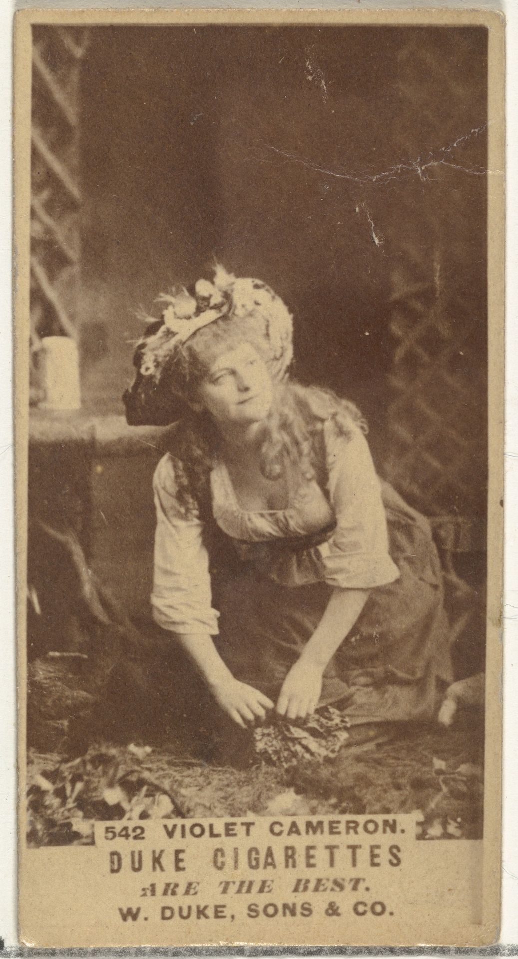Card Number 542, Violet Cameron, from the Actors and Actresses series (N145-7) issued by Duke Sons & Co. to promote Duke Cigarettes by W. Duke, Sons & Co.