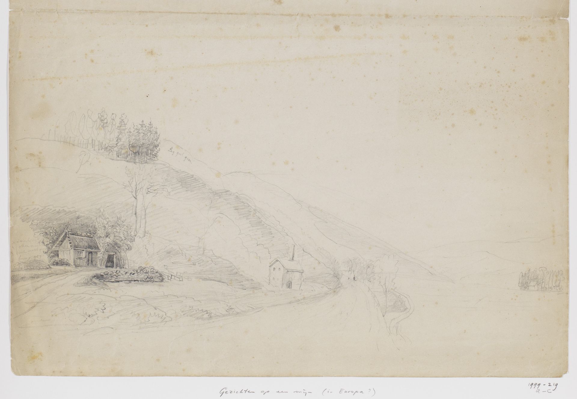 Gezicht op een mijn in Europa by Adrianus Johannes Bik