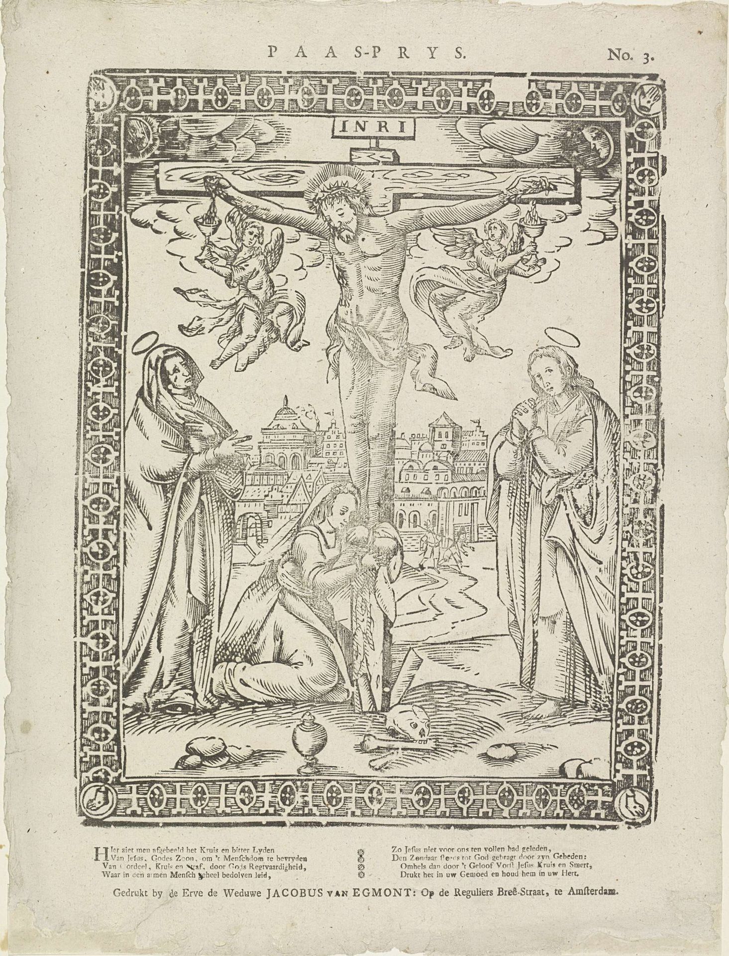 Paas-prys by Erven de Weduwe Jacobus van Egmont