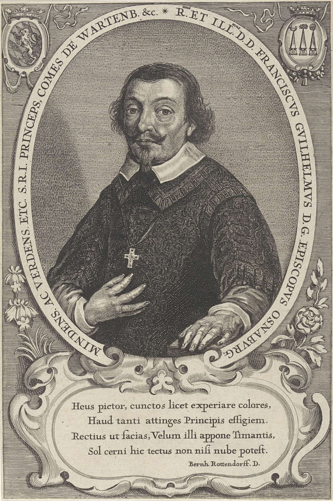 Portret van Franz Wilhelm von Wartenberg by Jonas Suyderhoef