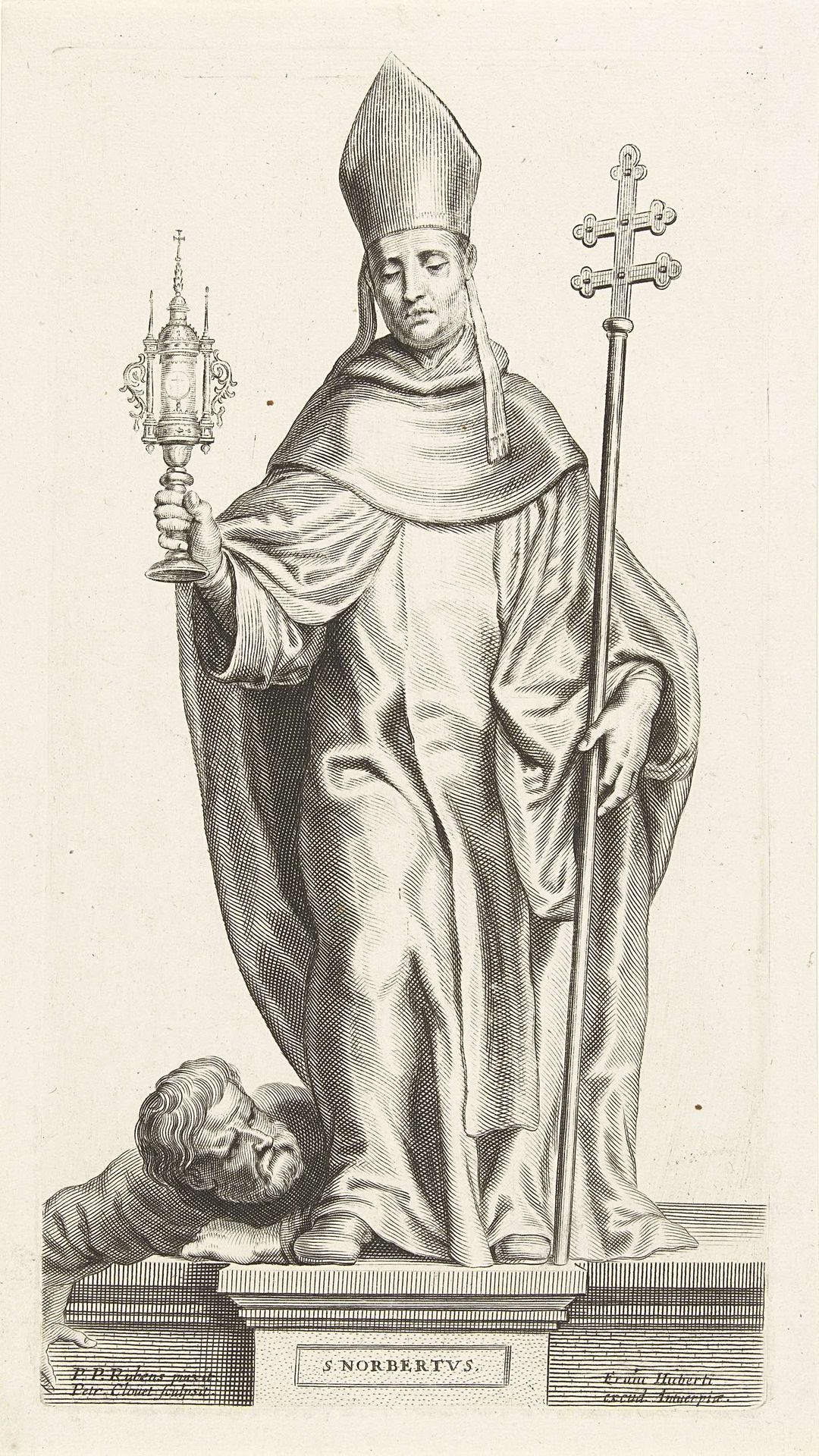 Heilige Norbert by Petrus Clouwet