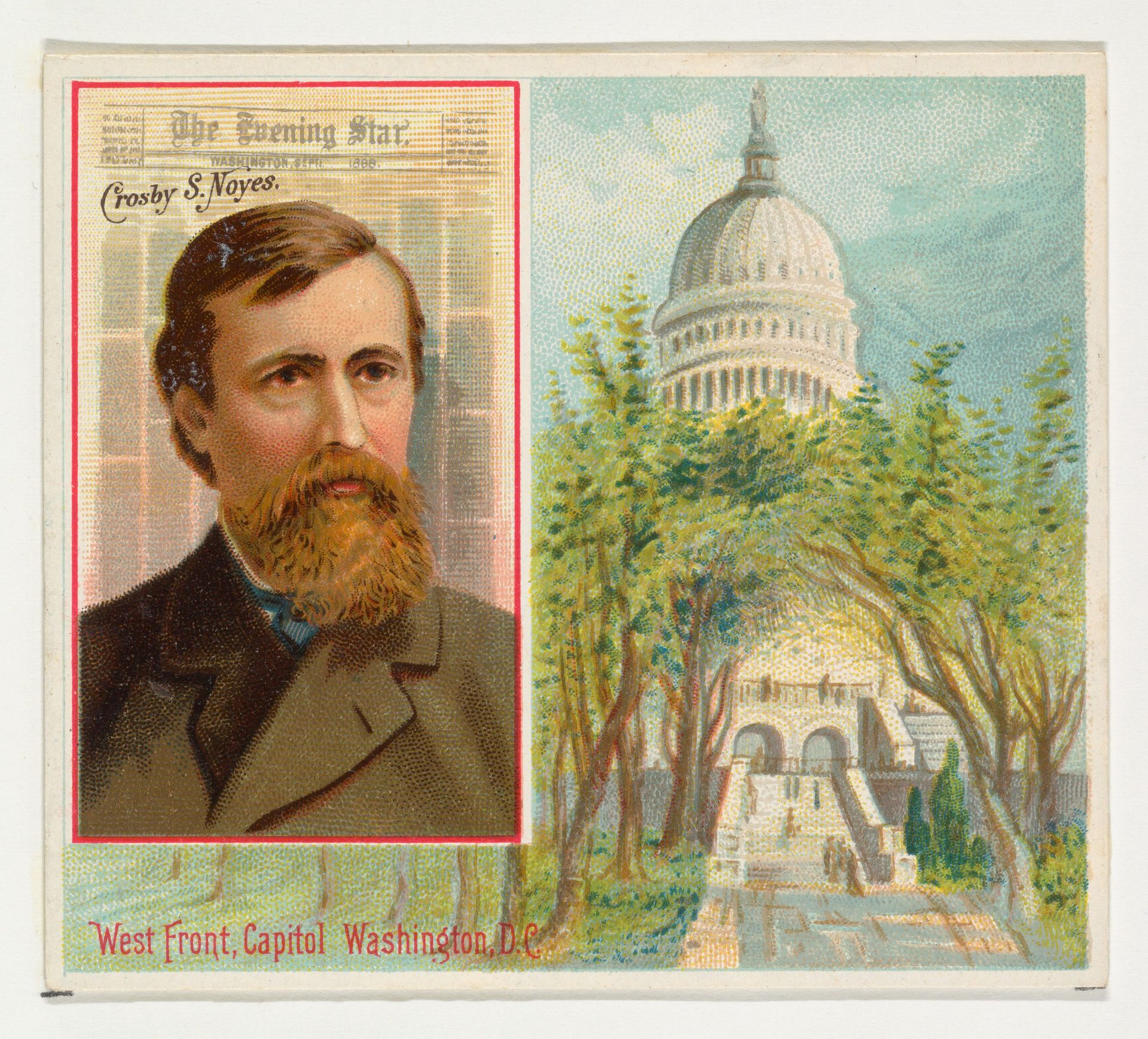 Crosby S. Noyes, The Washington Evening Star, from the American Editors series (N35) for Allen & Ginter Cigarettes by Allen & Ginter