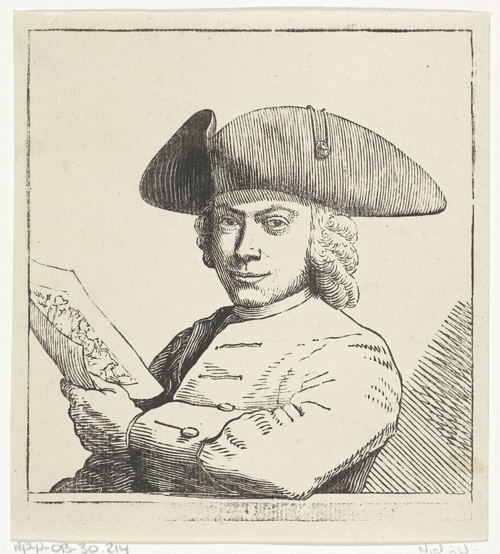 Zelfportret van Cornelis van Noorde by Cornelis van Noorde