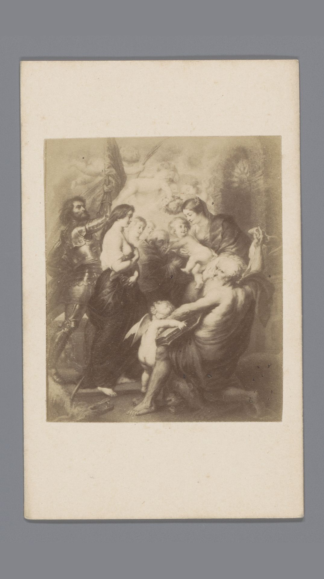 Fotoreproductie van het schilderij Madonna omringd door heiligen, van Rubens by Anonymous