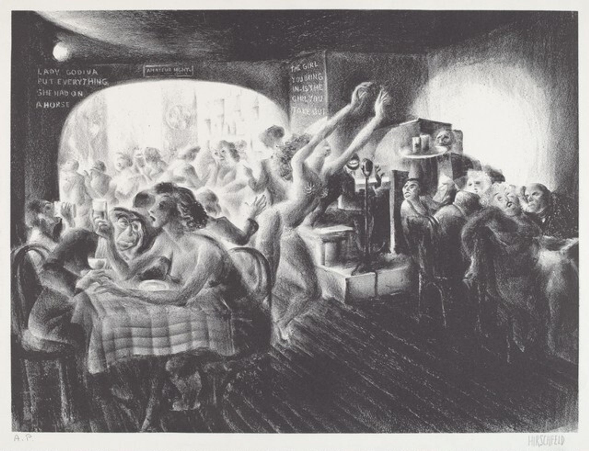 The Dizzy Club by Albert Hirschfeld