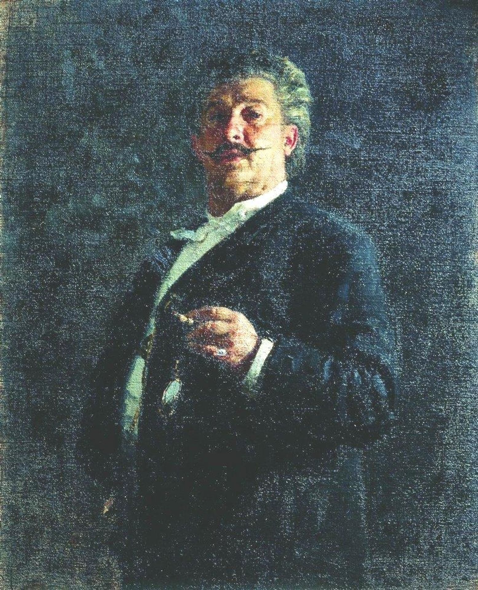 Portrait of painter and sculptor Mikhail Osipovich Mikeshin by Ilya Repin