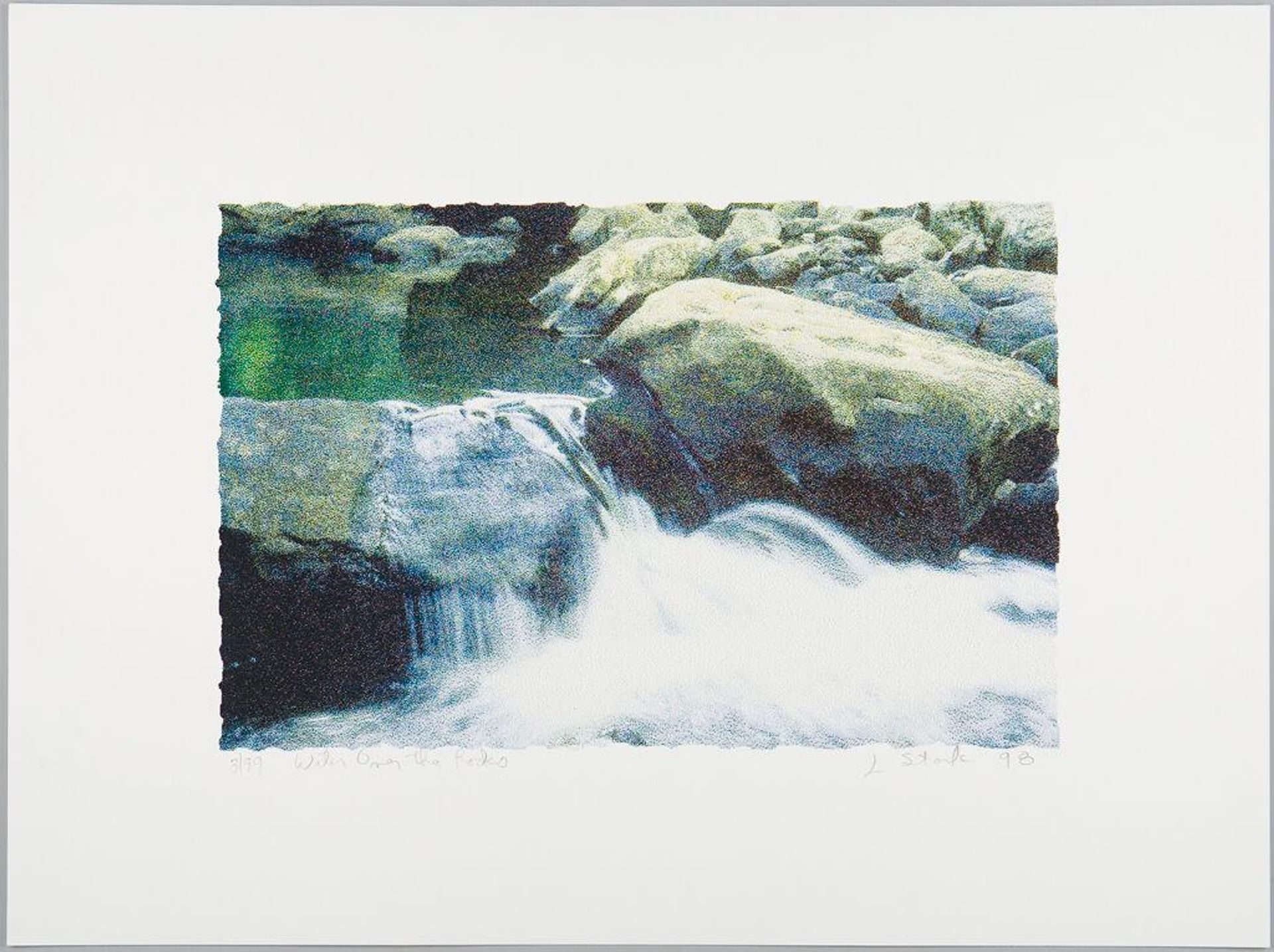 Water Over the Rocks by Larry Stark