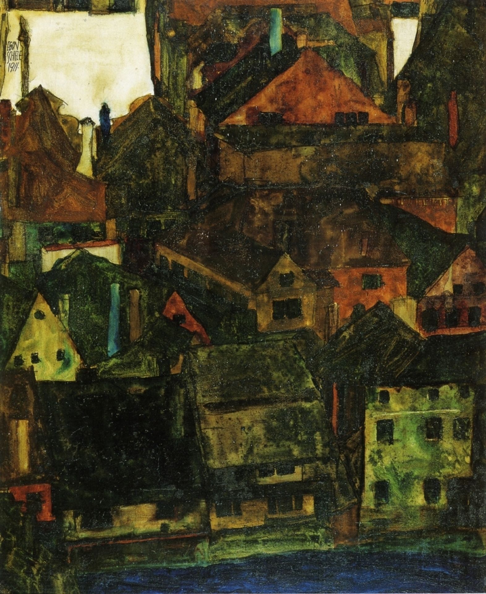 Krumau by Egon Schiele