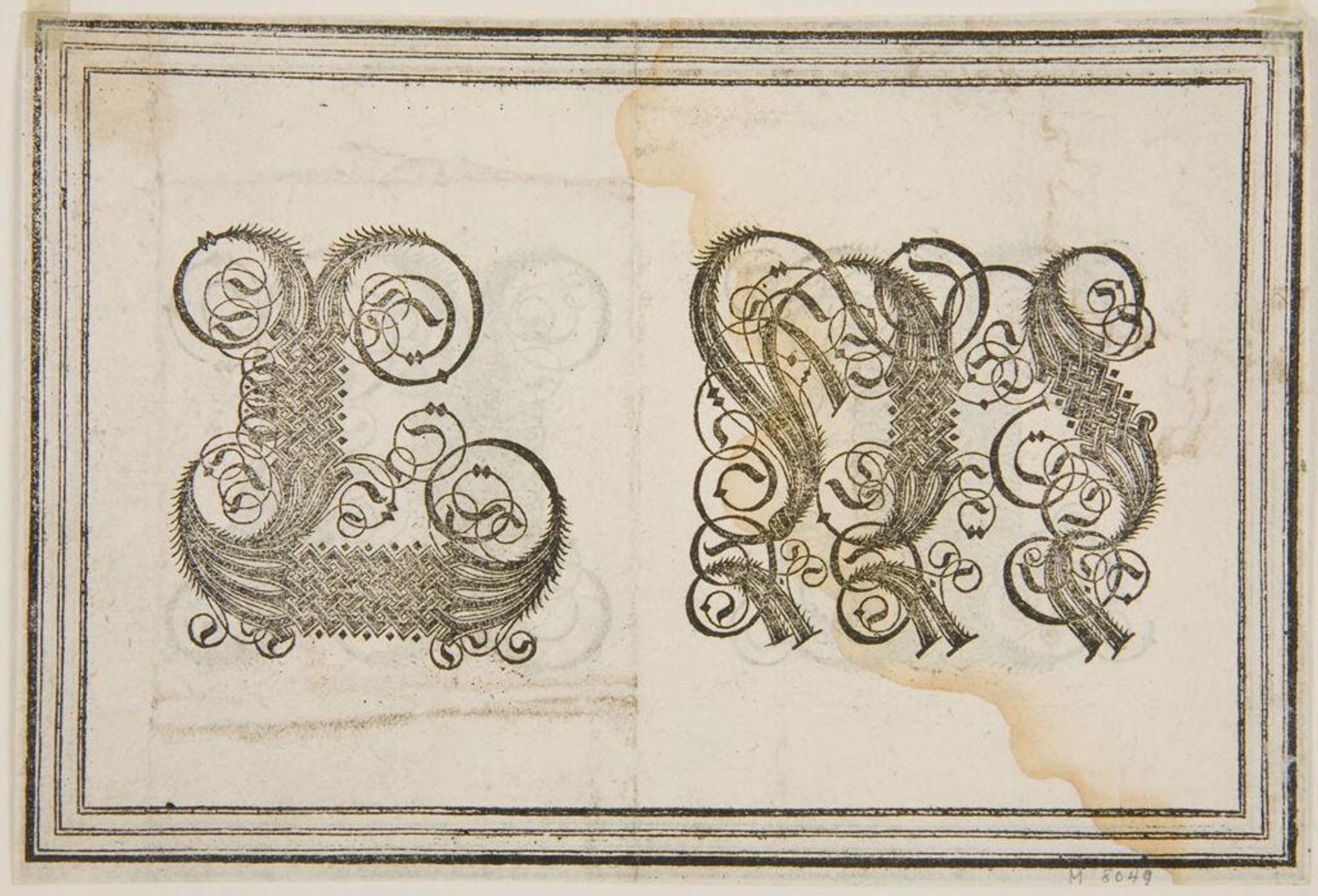 Letters L and M by Anonymous