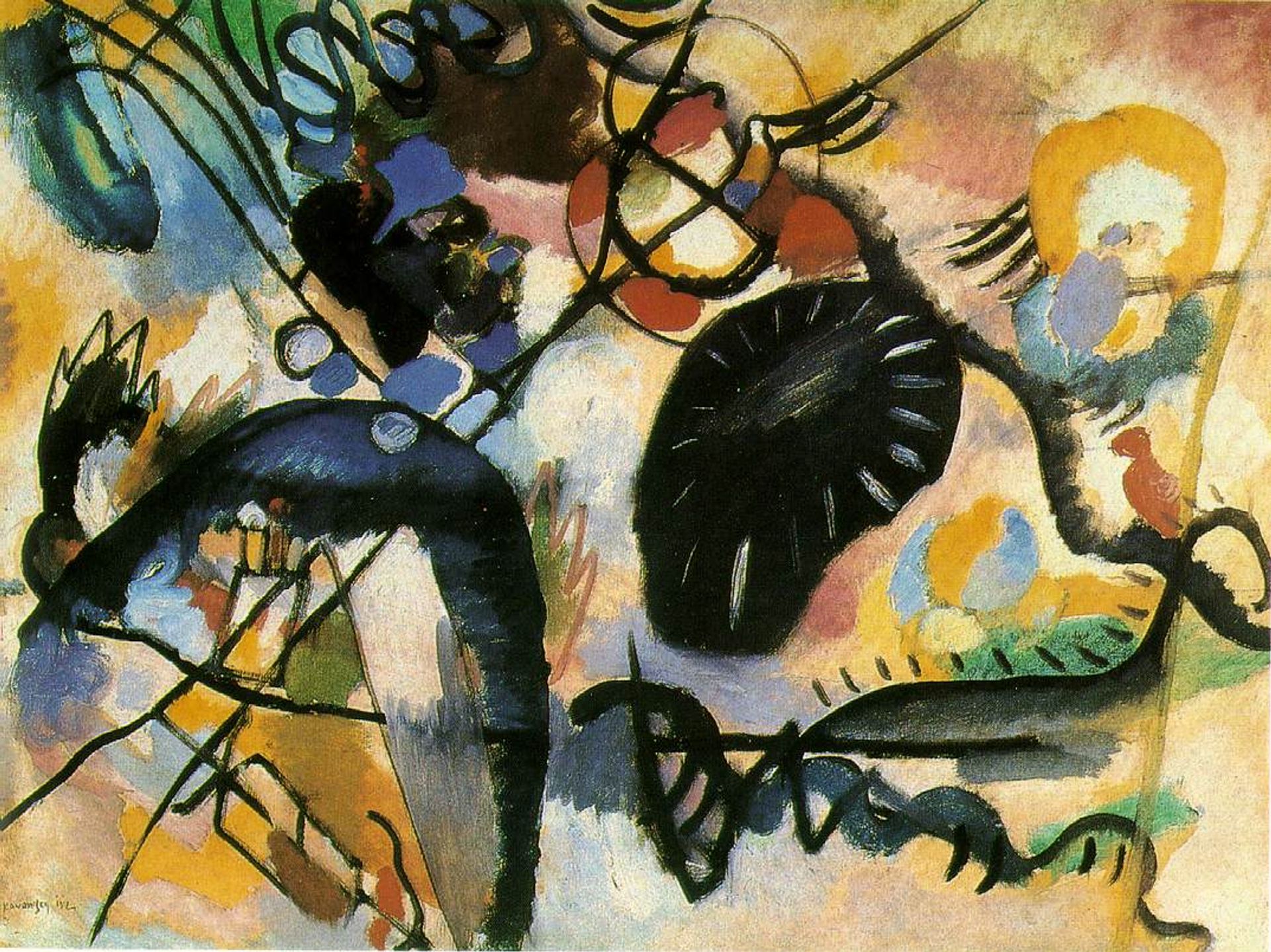 Black spot by Wassily Kandinsky