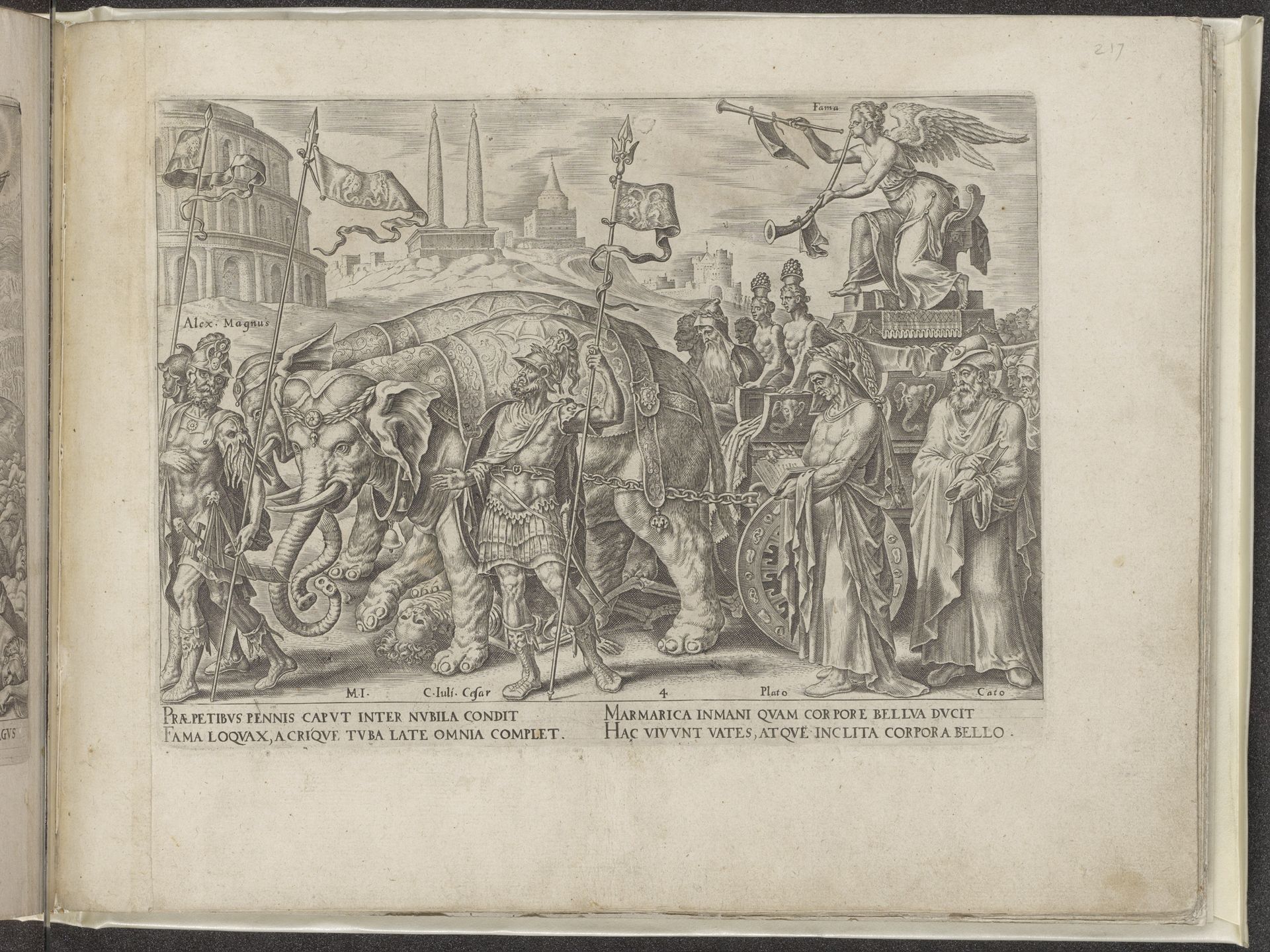 Triomf van de faam by Philips Galle