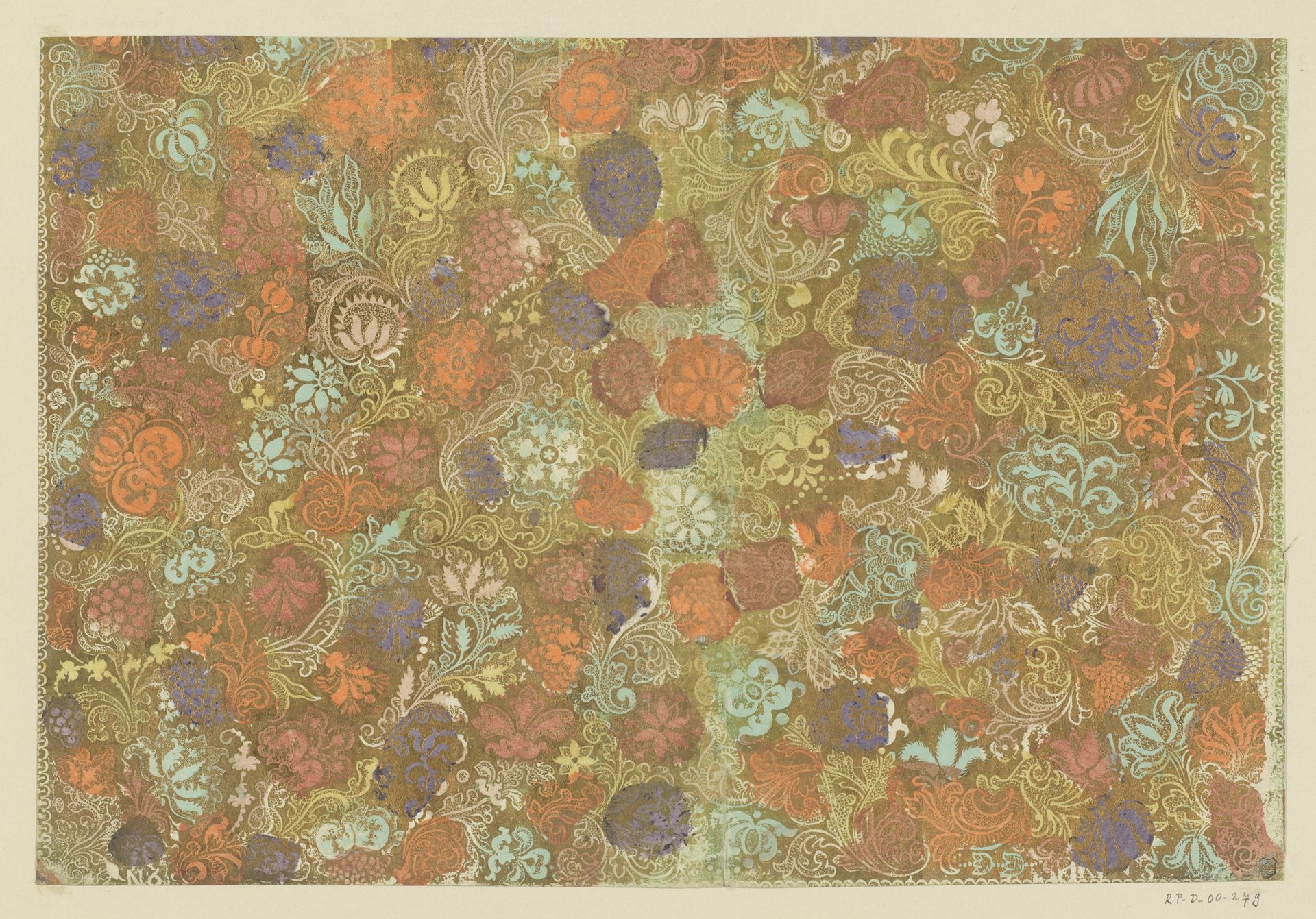 Blad met bloemen en vruchten by Andreas Steber