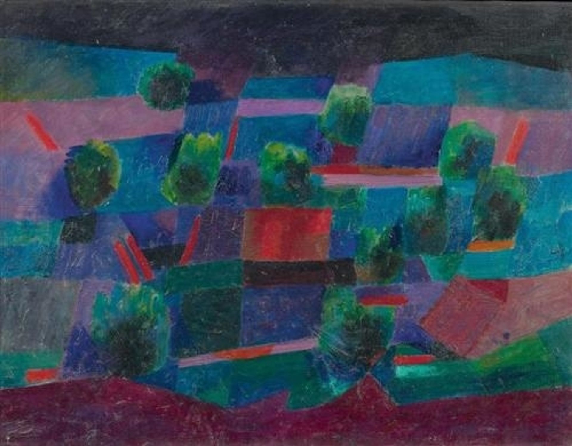 Moonlit Landscape by Johannes Itten