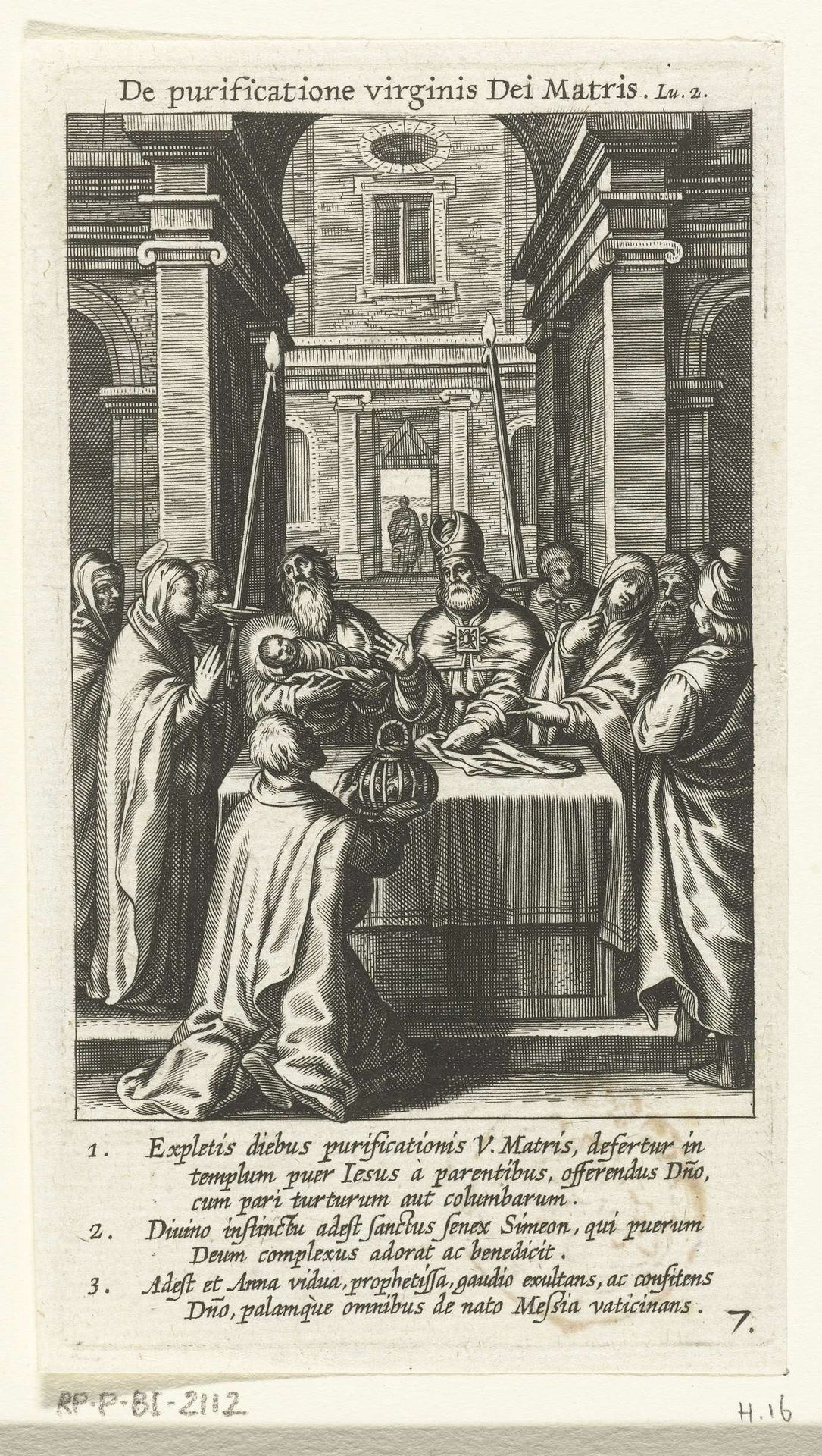 Presentatie van Christus in de tempel by Boëtius Adamsz. Bolswert