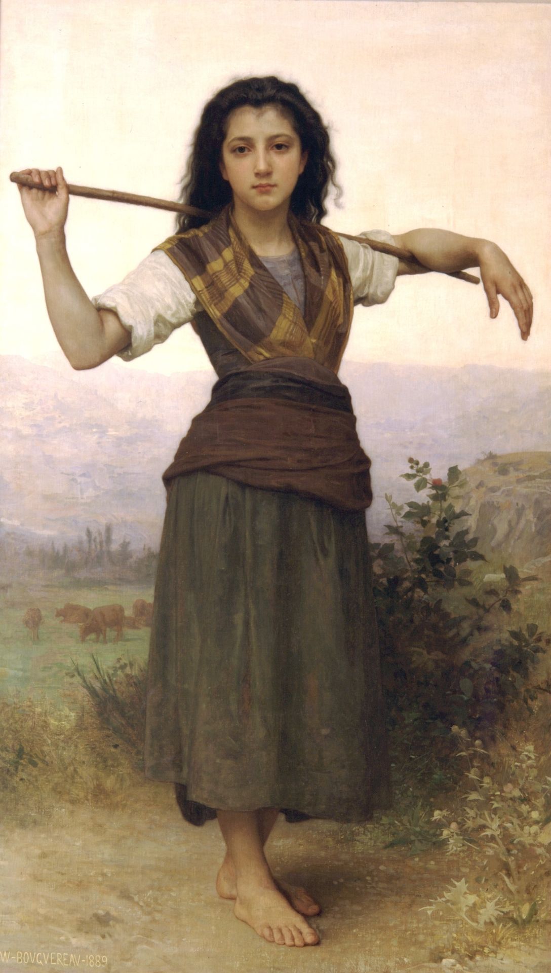 Shepherdess by William Bouguereau