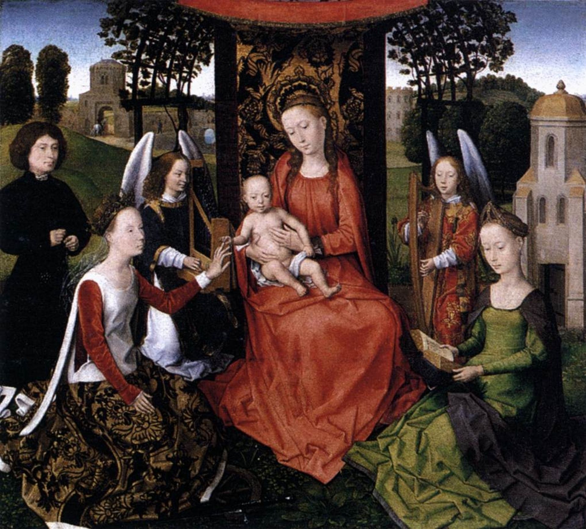 Mystic marriage of St Catherine by Hans Memling
