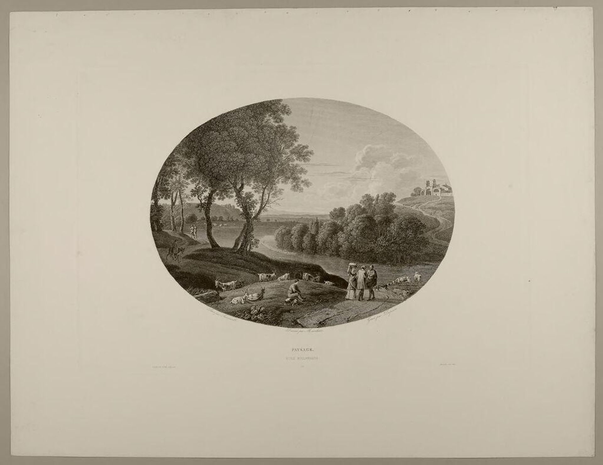 Landscape by Marie Alexandre Duparc