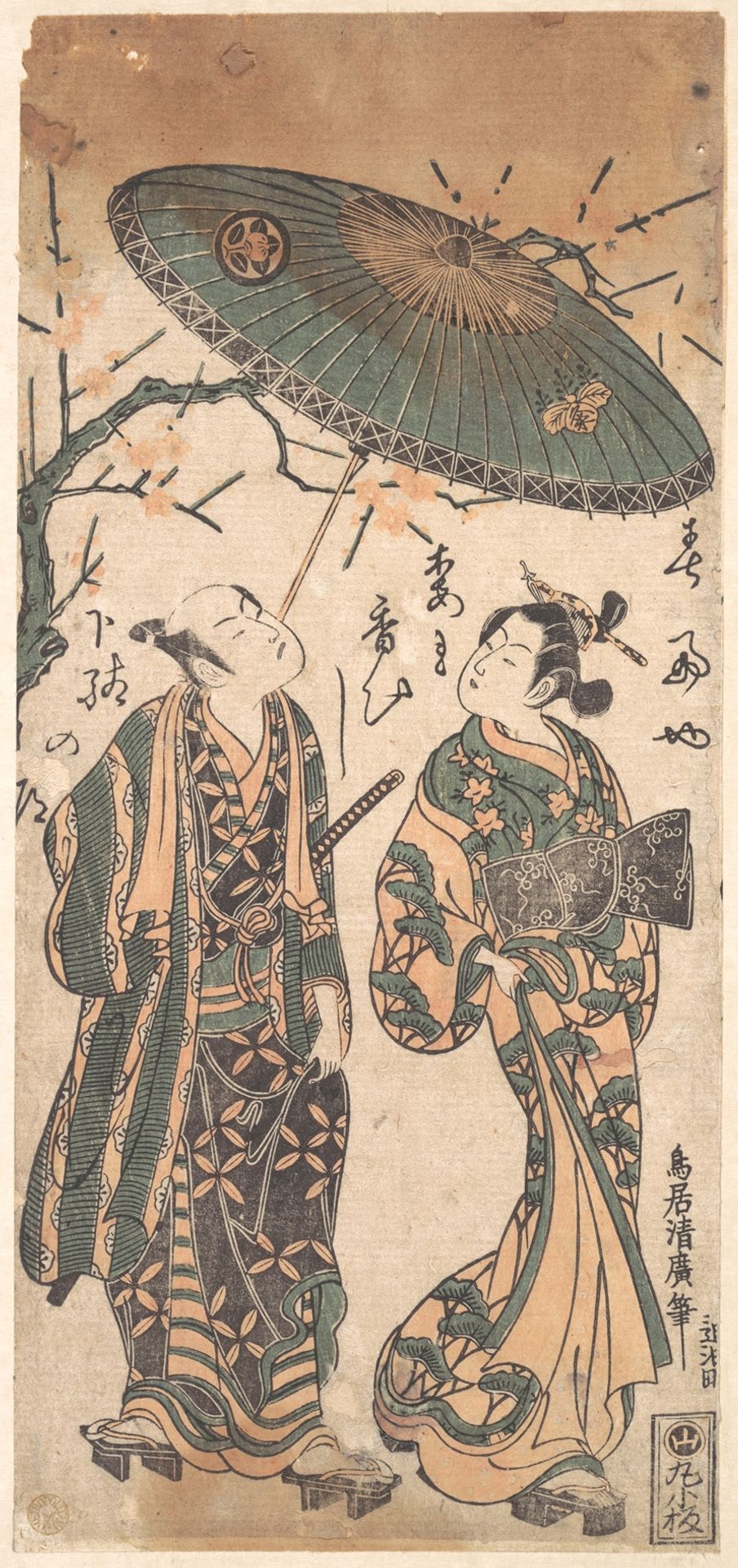 The Actor Nakamura Kumetaro I as a Oiran by Torii Kiyohiro