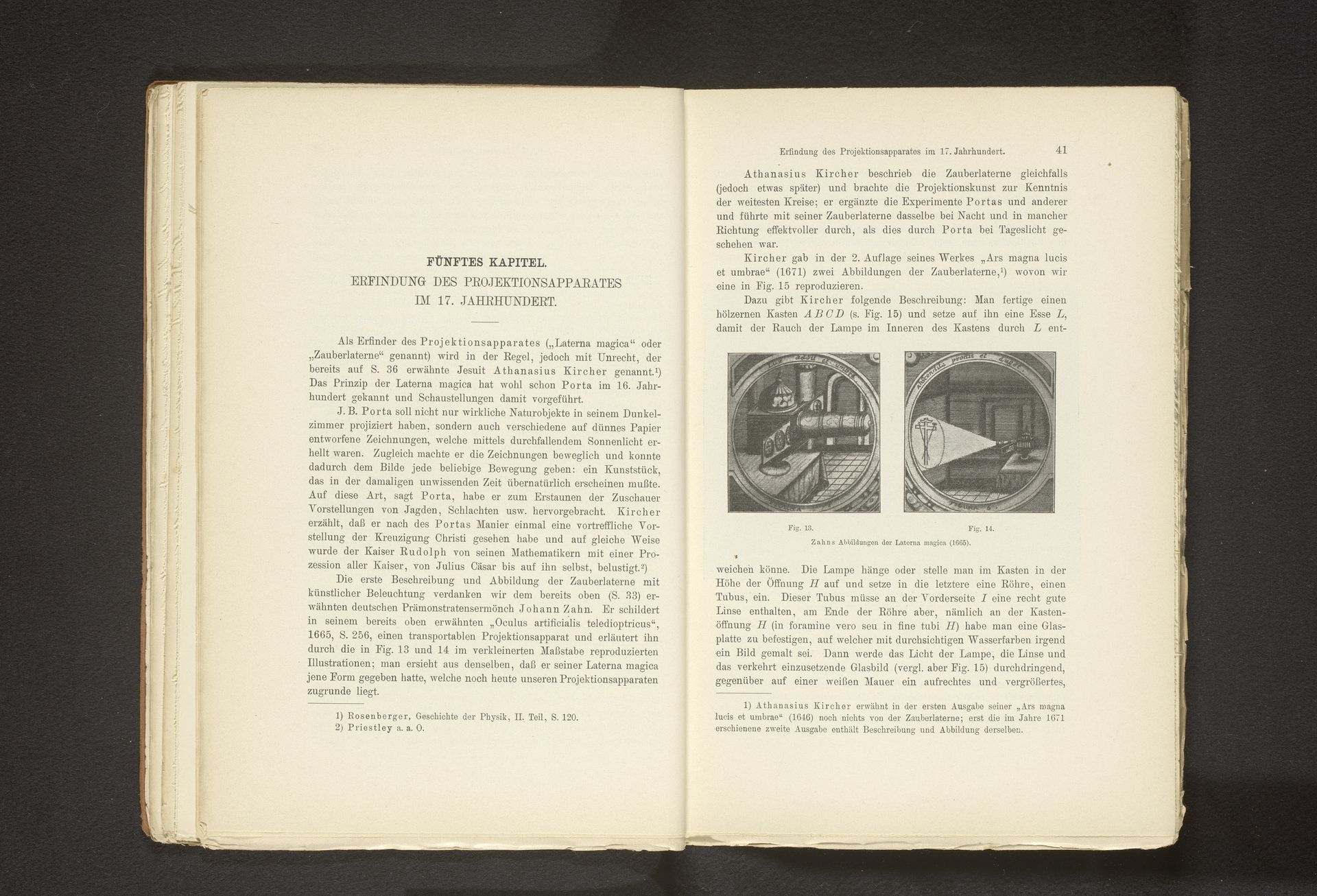 Twee fotoreproducties van prenten, voorstellende twee toverlantaarns by Anonymous