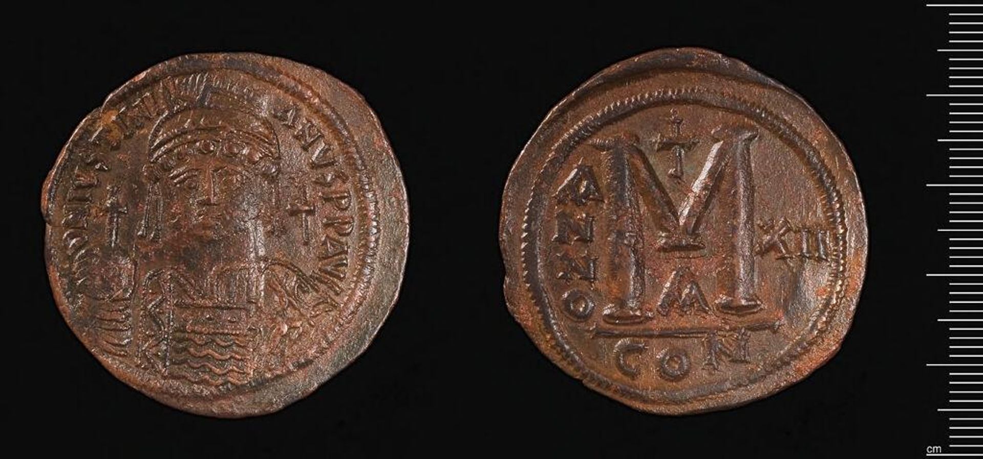 Coin of Justinian I by Justinian I