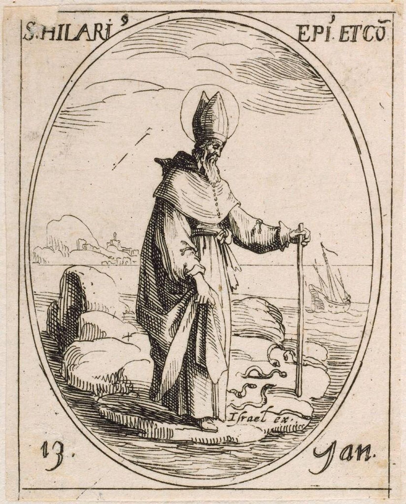 Saint Hilarius by Jacques Callot