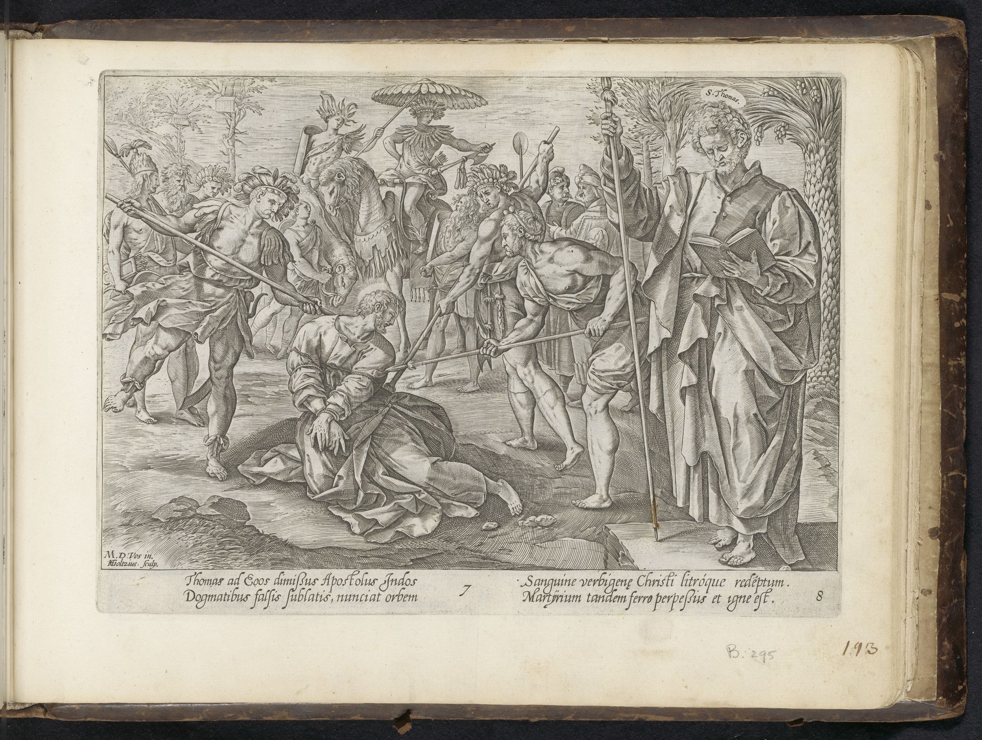 Martelaarschap van Tomas by Hendrick Goltzius