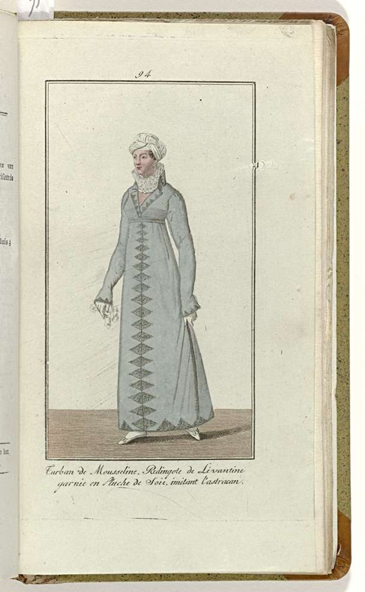 Elegantia, of tijdschrift van mode, luxe en smaak voor dames, November 1809, No. 94: Turban de Mousseline... by Anonymous