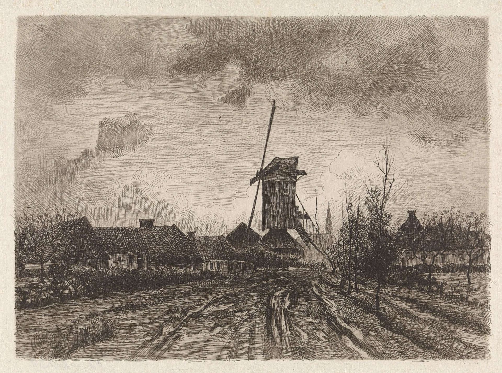 Molen te Barneveld by Willem Oppenoorth