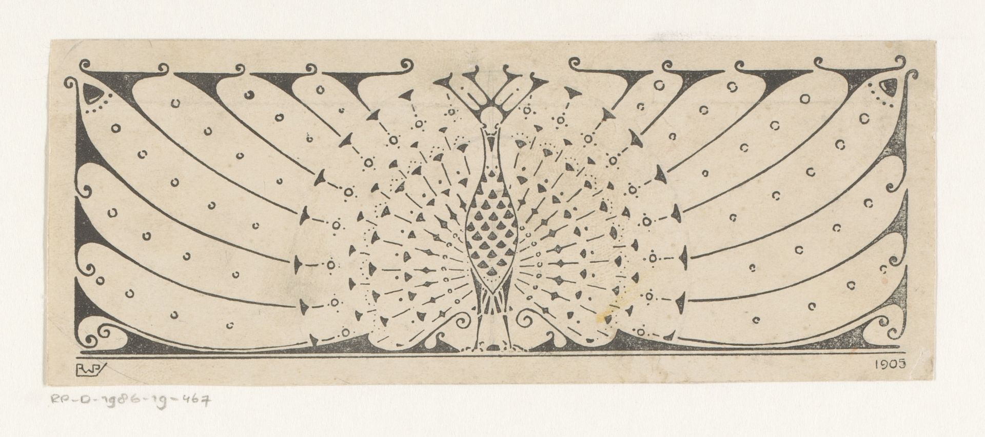 Vier vlinders by Reinier Willem Petrus de (1874-1952) Vries