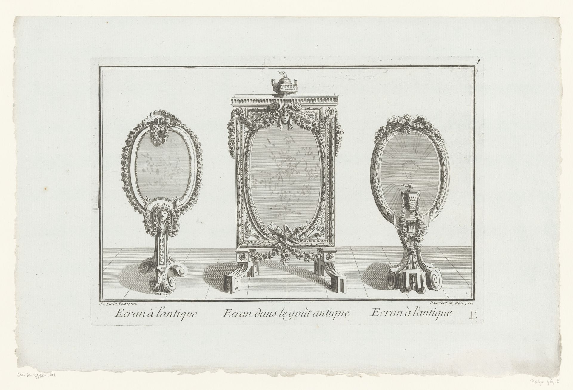 Drie haardschermen by Anonymous
