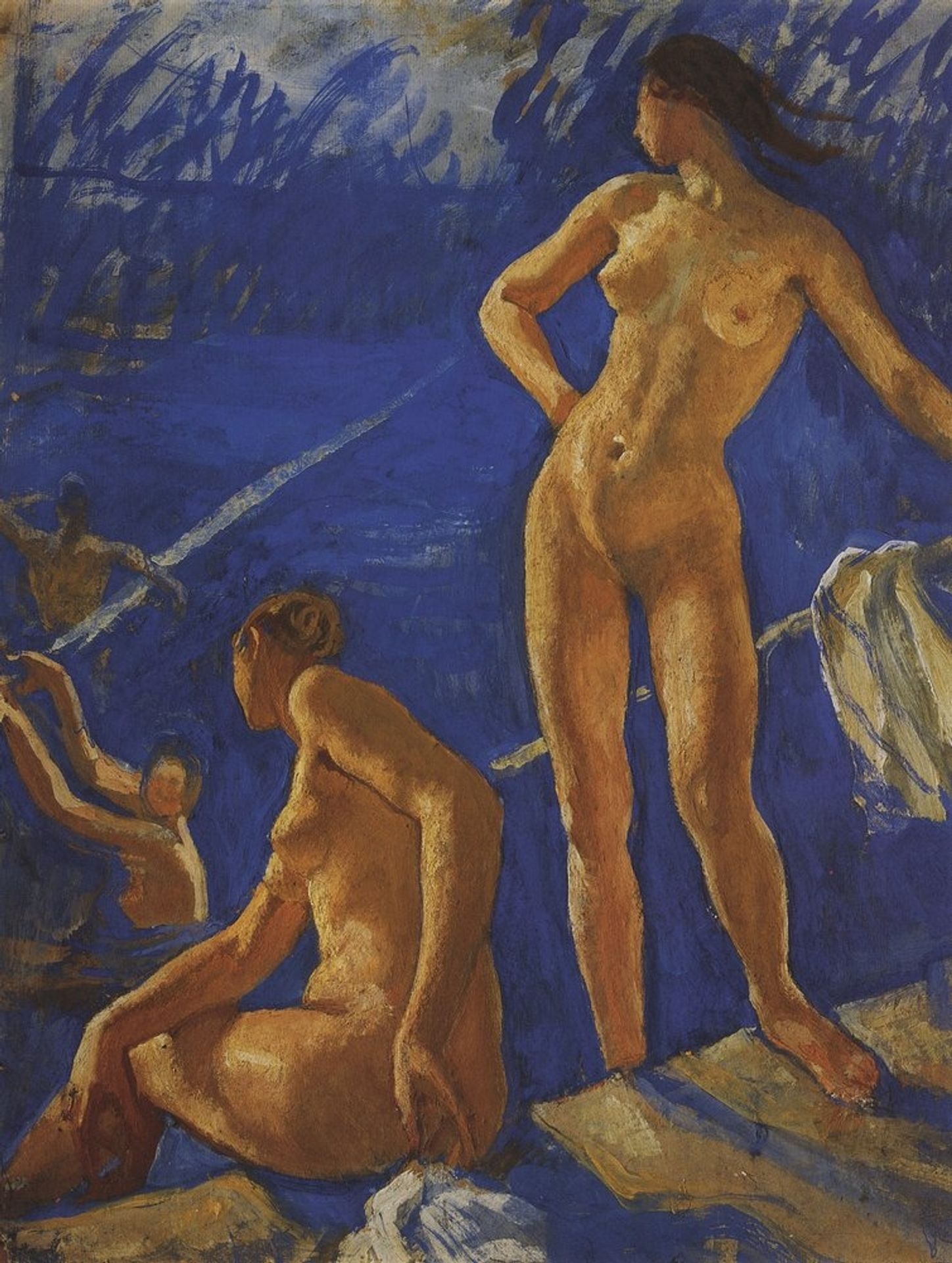 Bathing by Zinaida Serebriakova